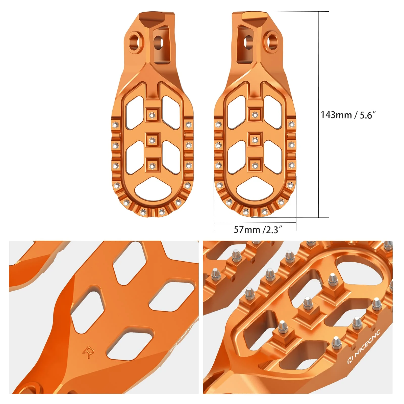 Forged Gear Shift Lever Folding Tip with Footpegs Kit For KTM Husqvarna 125-300 GasGas - Image 5