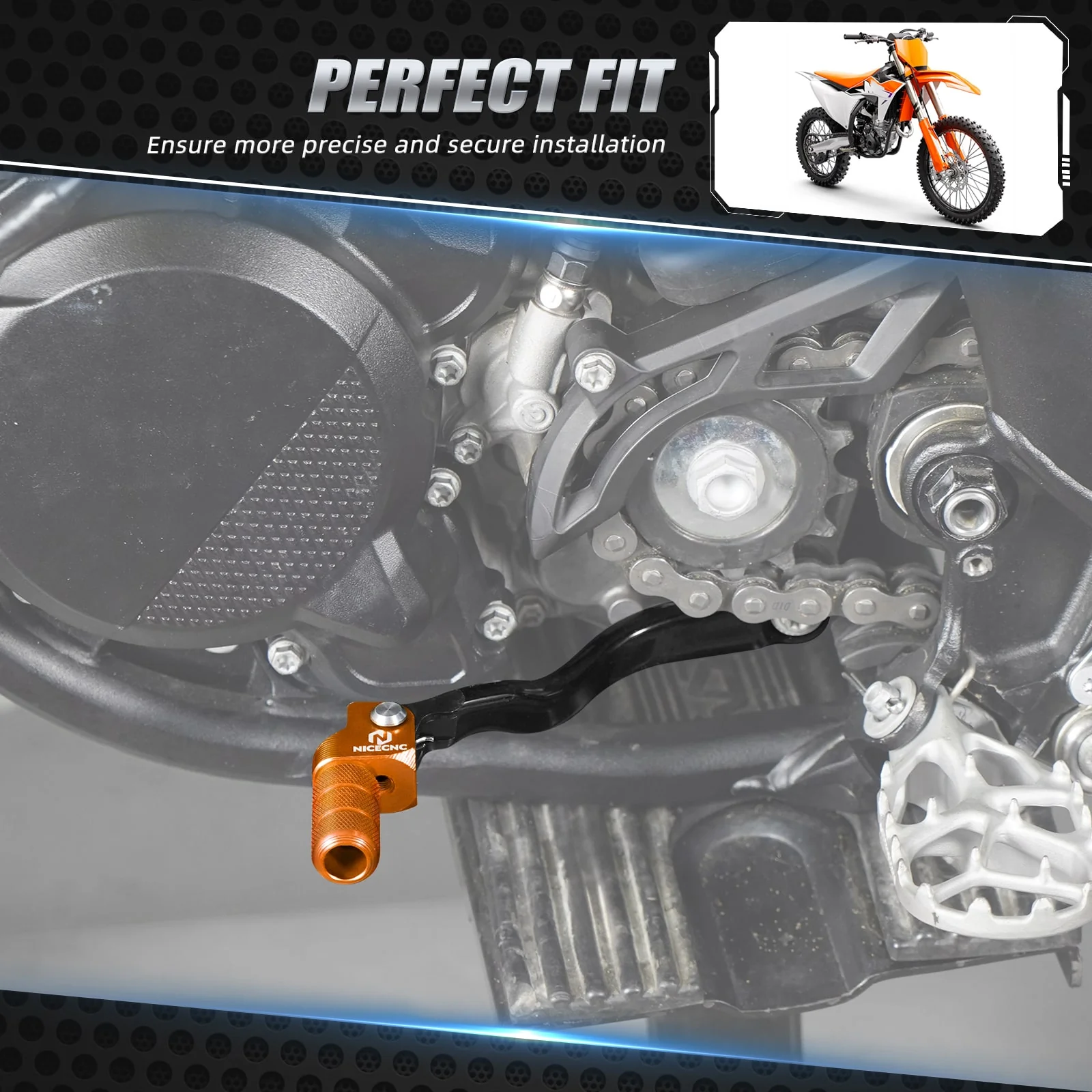 Forged Folding Gear Shift Lever For KTM Husqvarna 125-300 2023-2025 Gas Gas 125-350 2024 - Image 2