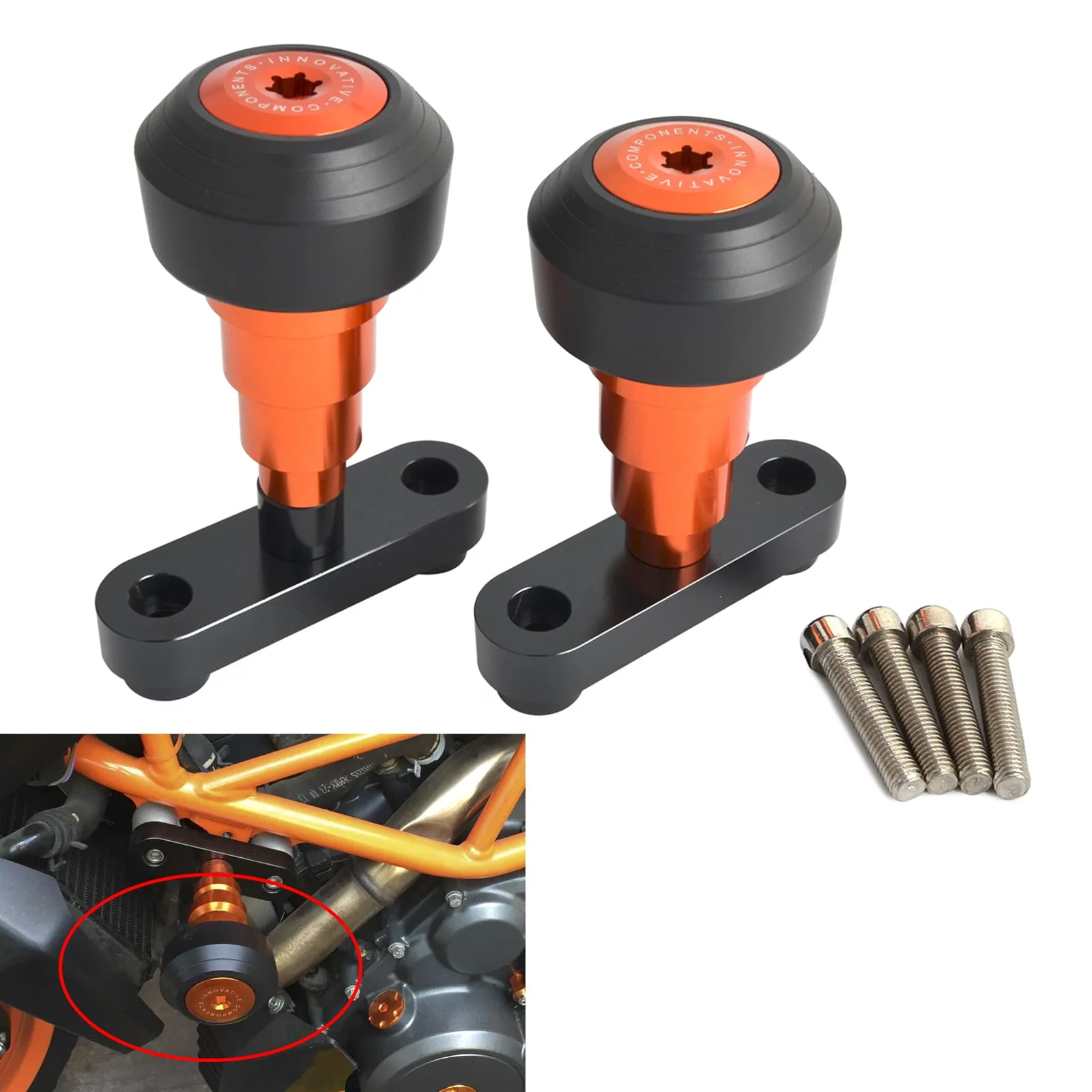 Frame Sliders Crash Protector For KTM 125 200 390 Duke - Image 2