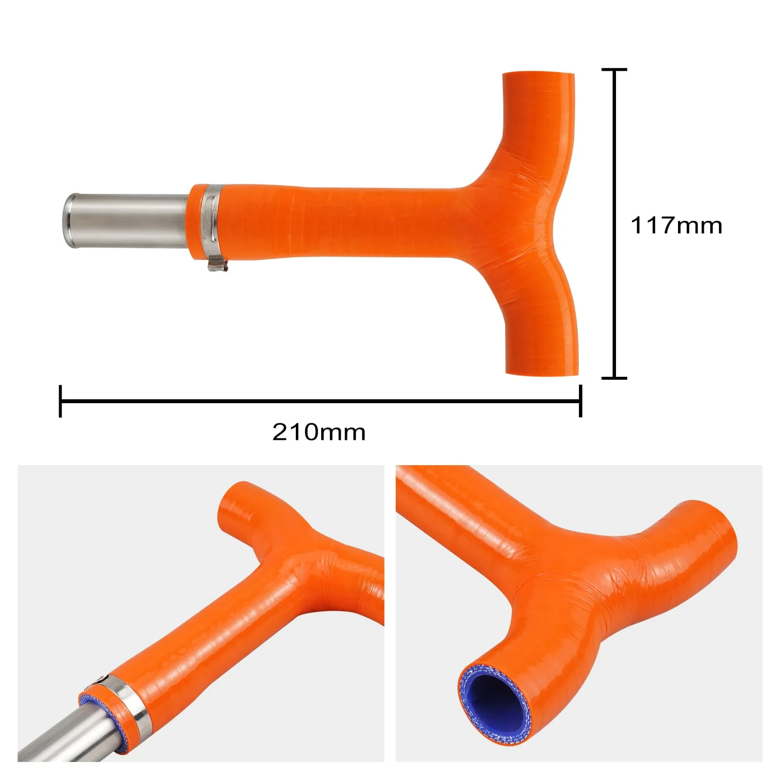 Frame T-Piece Hose Clamp Kit For KTM 350 500 EXC-F 2024 - Image 7