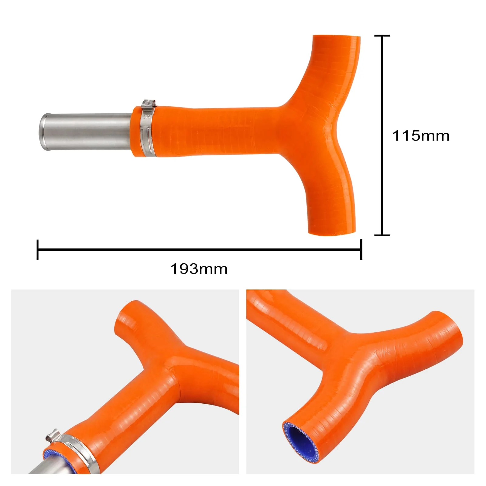 Frame T-Piece Radiator Hose Kit For KTM 125-500 XCW/EXC/EXCF 20-23 Husqvarna 125-501 TE/FE 20-23 GasGas - Image 7