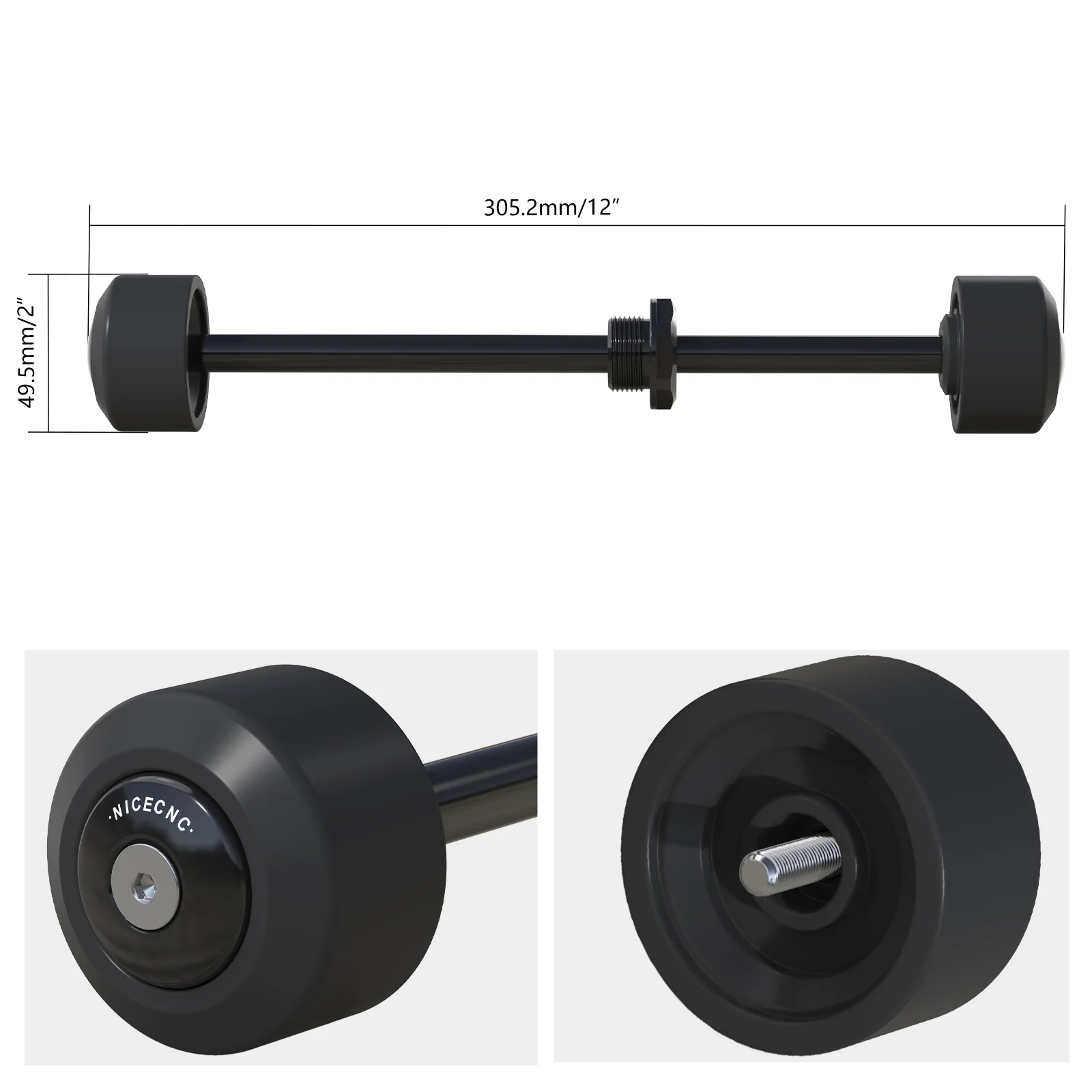 Front Axle Slider Crash Bung Kit For KTM 250 390 Duke RC 390 Adventure R - Image 12