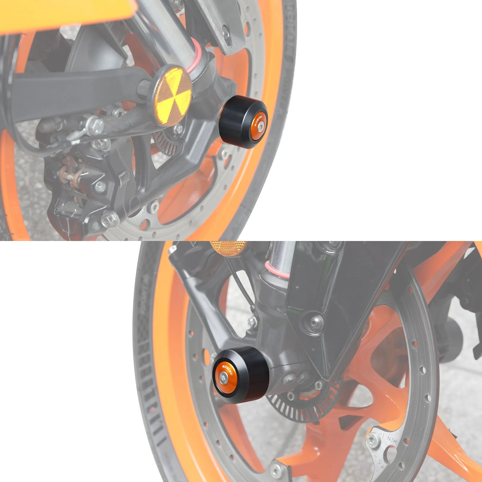 Front Axle Slider Crash Bung Kit For KTM 250 390 Duke RC 390 Adventure R - Image 2