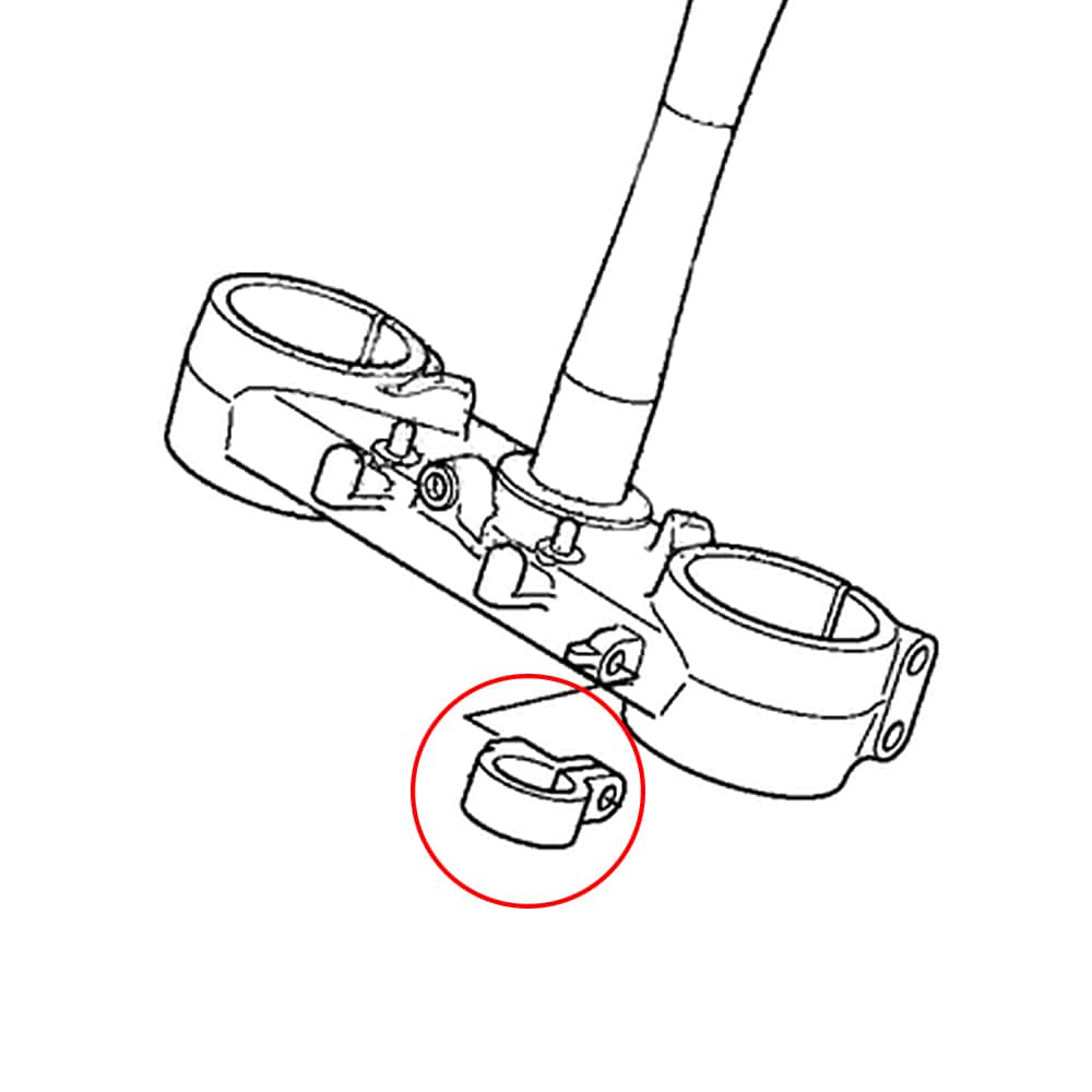 Front Brake Cable Guide Hose Clamp for Honda  CRF450R/X XR400R - Image 8