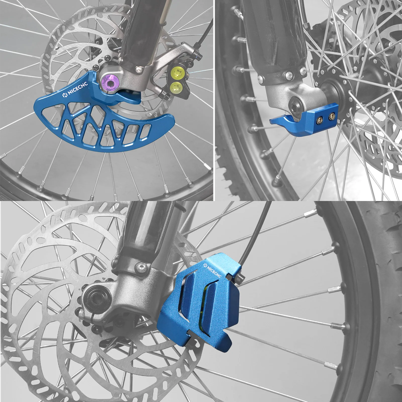 Front Brake Caliper Guard & Disc Guard For Surron Light Bee Segway X160 X260 - Image 3