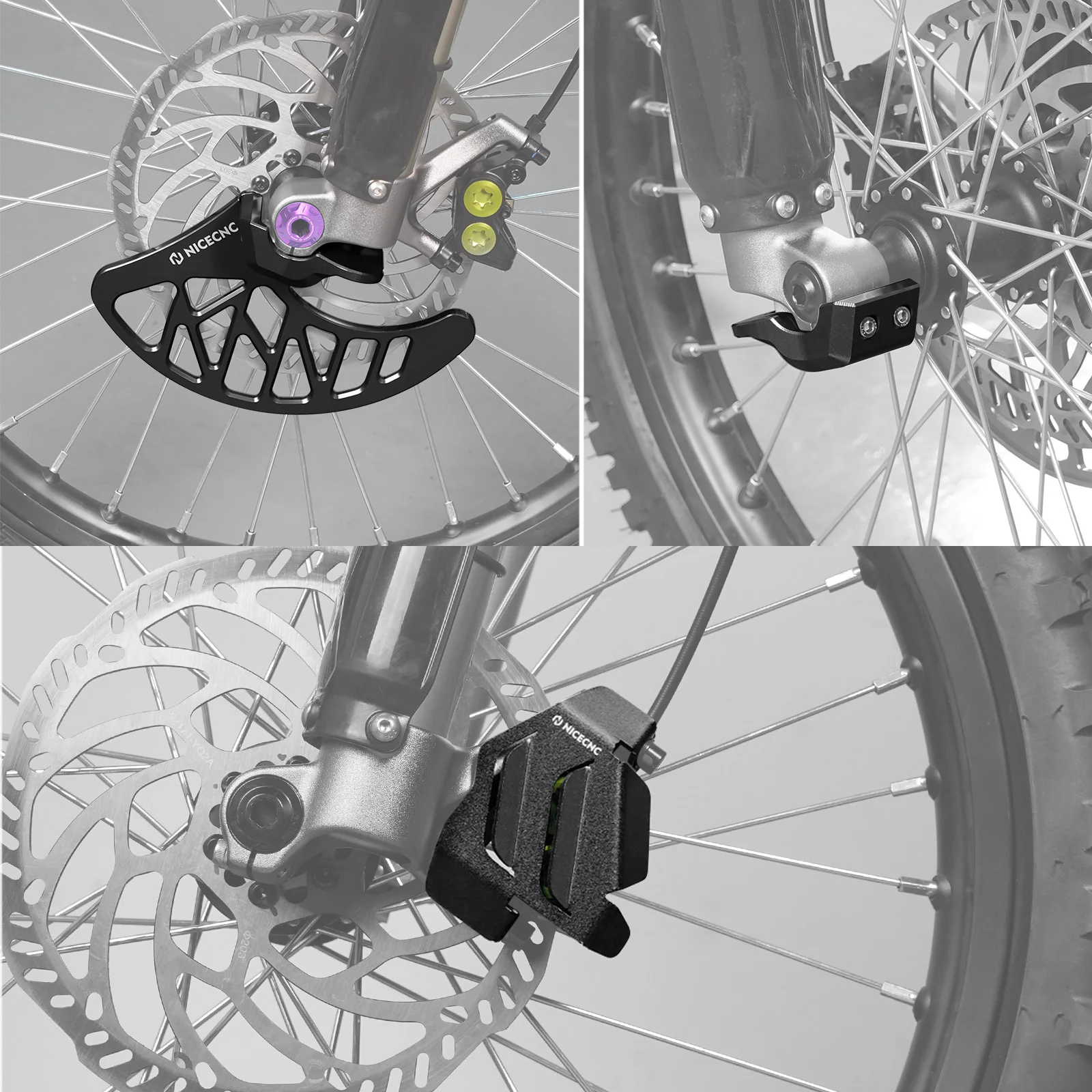 Front Brake Caliper Guard & Disc Guard For Surron Light Bee Segway X160 X260 - Image 4