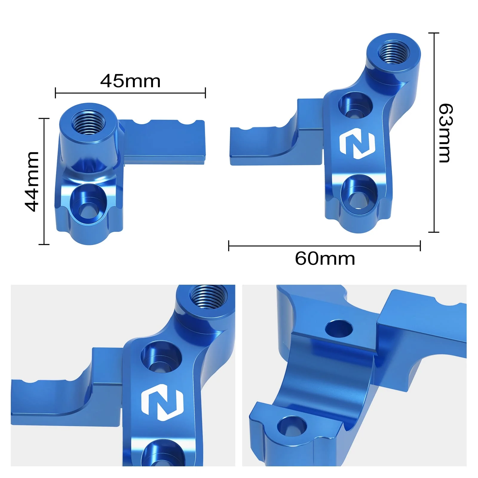 Front Brake Clutch Master Cylinder Handle Bar Clamp w/ Mirror Mount For KTM Husqvarna Gas Gas - Image 9