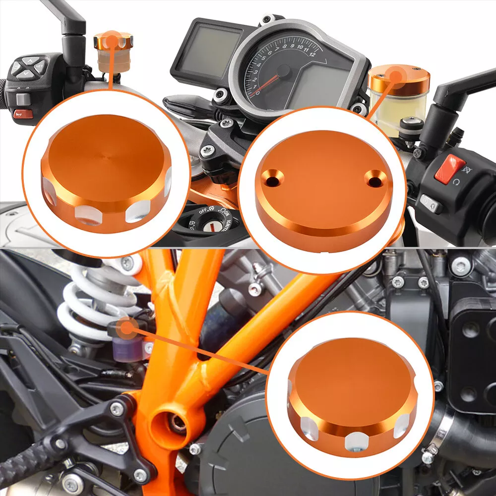 Front Brake Clutch Reservoir Covers For KTM 690 Duke 08-10 1290 Super Duke R/GT 14-21 - Image 2