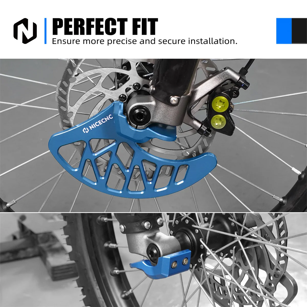 Front Brake Disc Guard & Fork Leg Guards For Surron Light Bee X/ S/ L1E Segway X160 X260 - Image 3