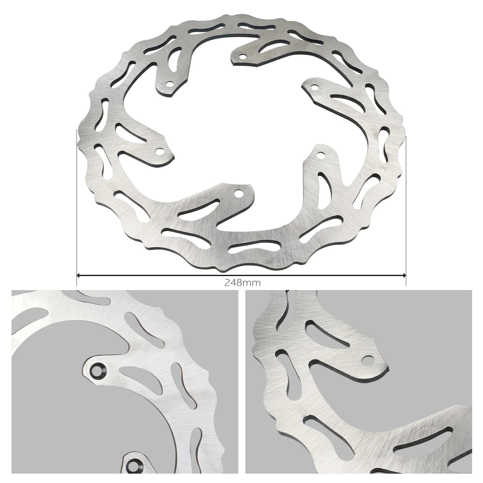 Front Brake Disc Rotor For Yamaha YZ125/250 01-16 YZ450F 03-15 WR450F 02-15 Suzuki DRZ400S/R 00-09 - Image 6