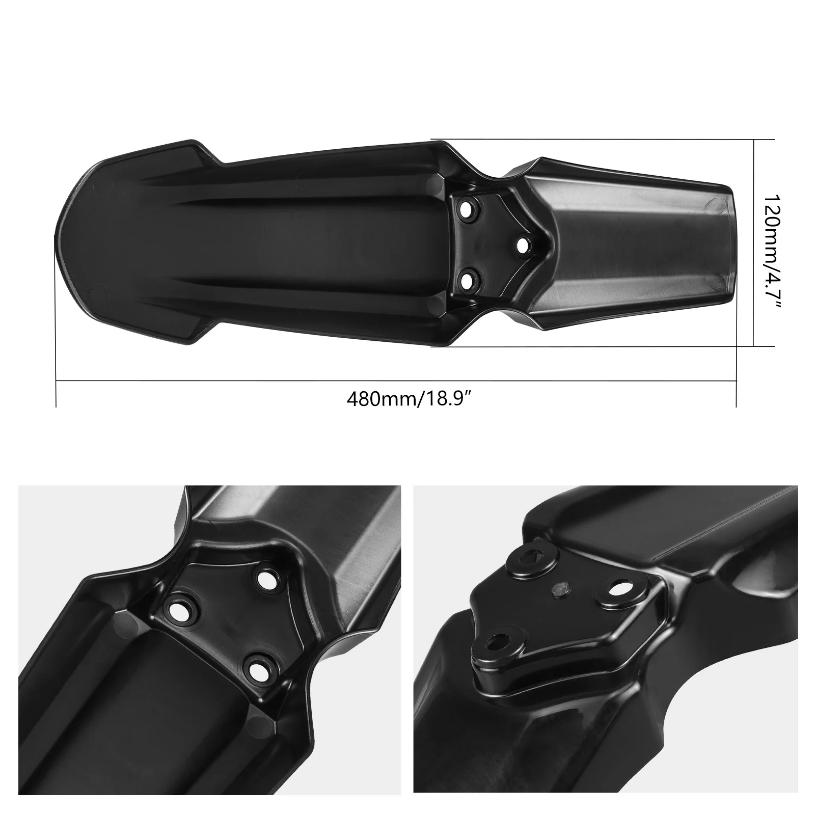 Front Fender Mud Guard & Extended Rear Fender For Surron Light Bee X/S 2022-2024 - Image 10