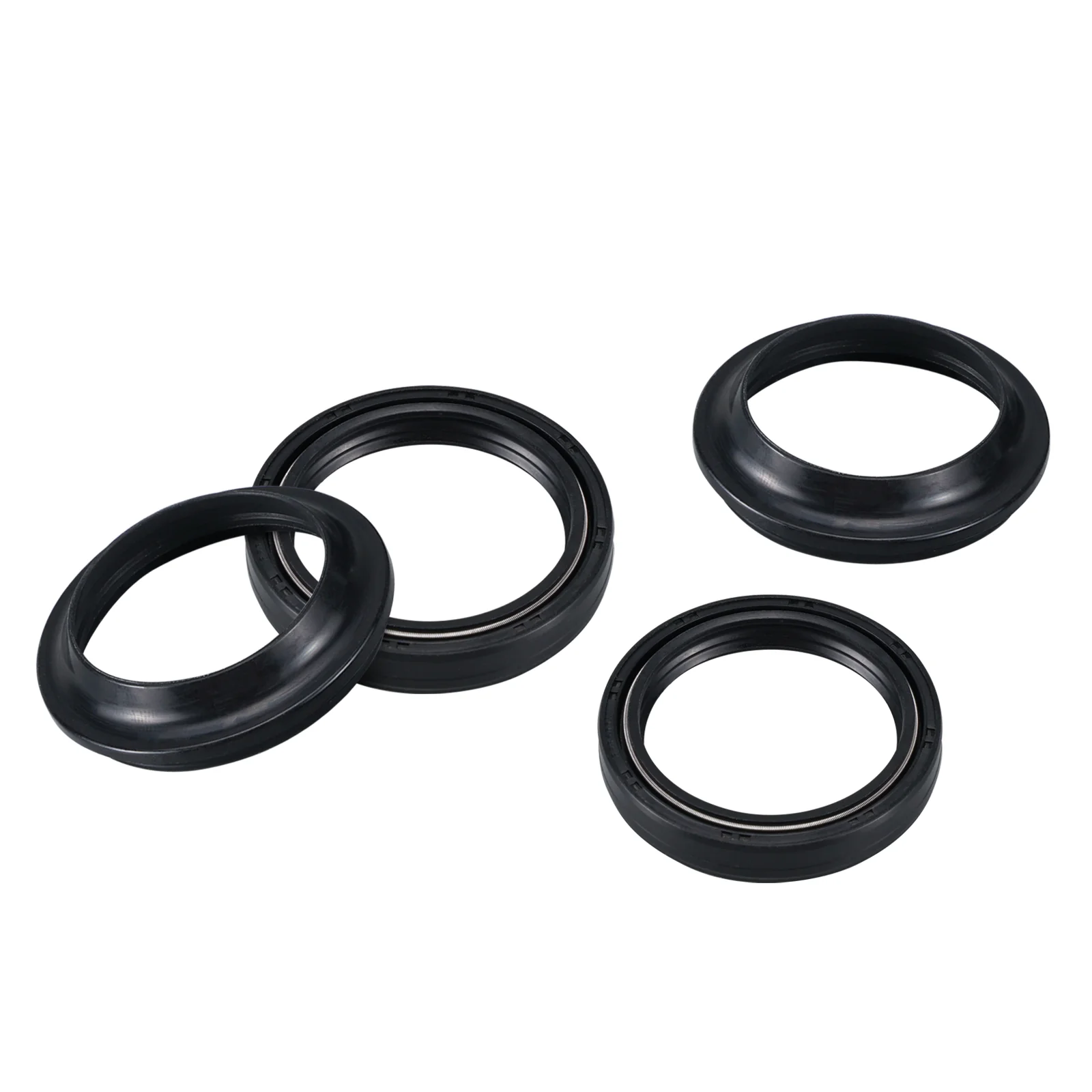 Front Fork Oil Seals Dust Seals Kit For Yamaha Kawasaki Honda Triumph - Image 3