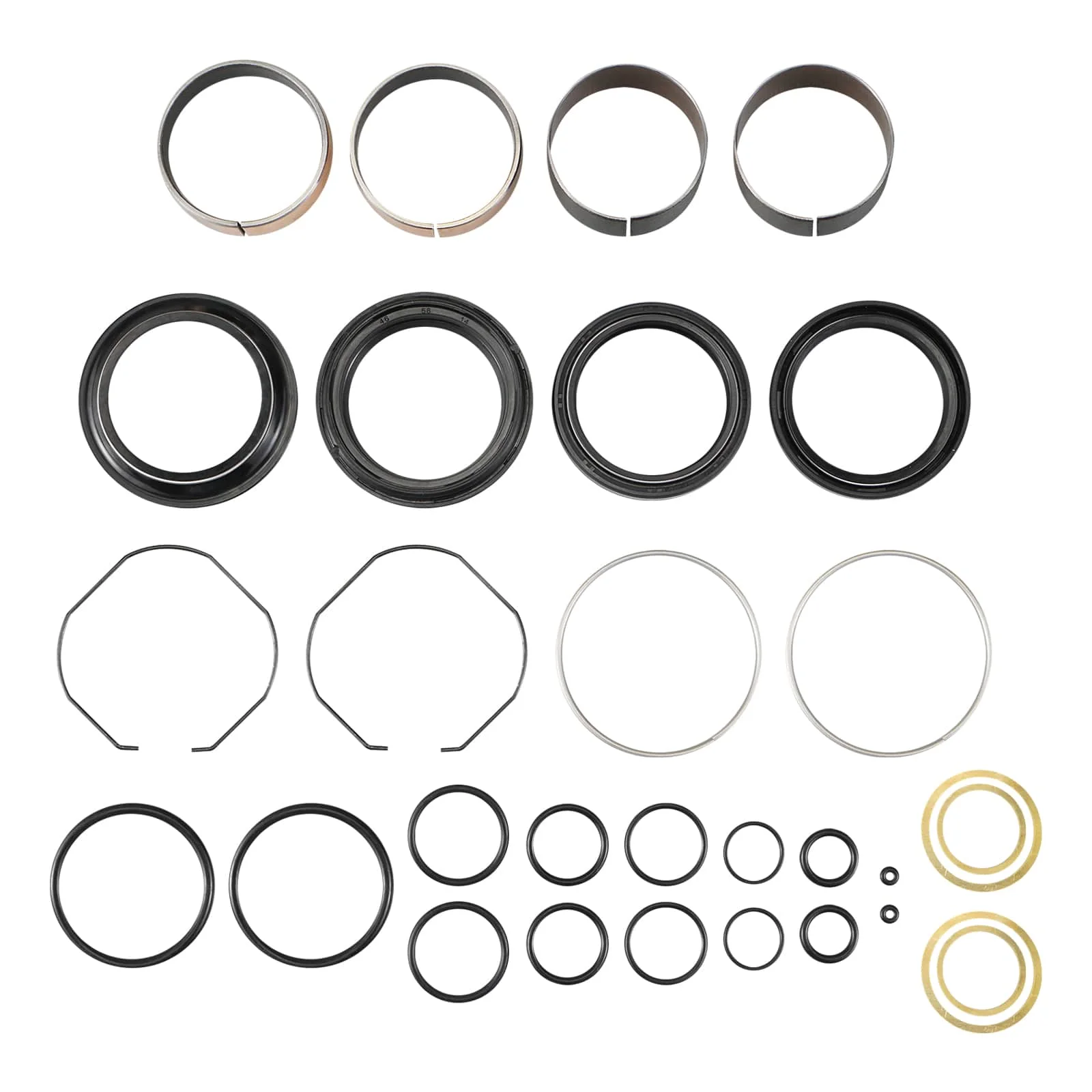 Front Fork Seals Slider Bushings Kit for Yamaha YZ125 YZ250 YZ250F /Honda CR125R /Kawasaki KX250 - Image 3