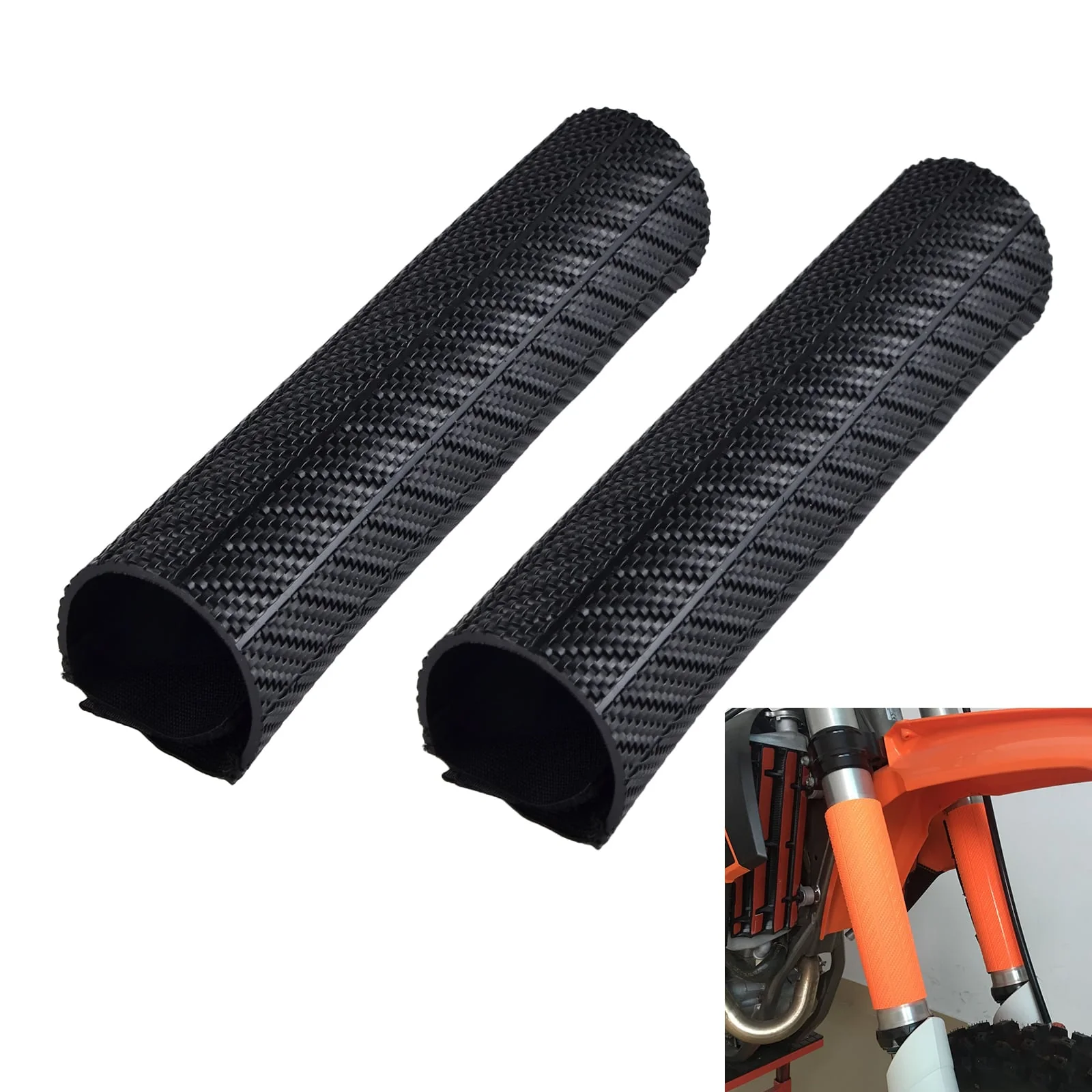 Motorcycle Front Fork Wrap Skin Protector Cover - Image 2
