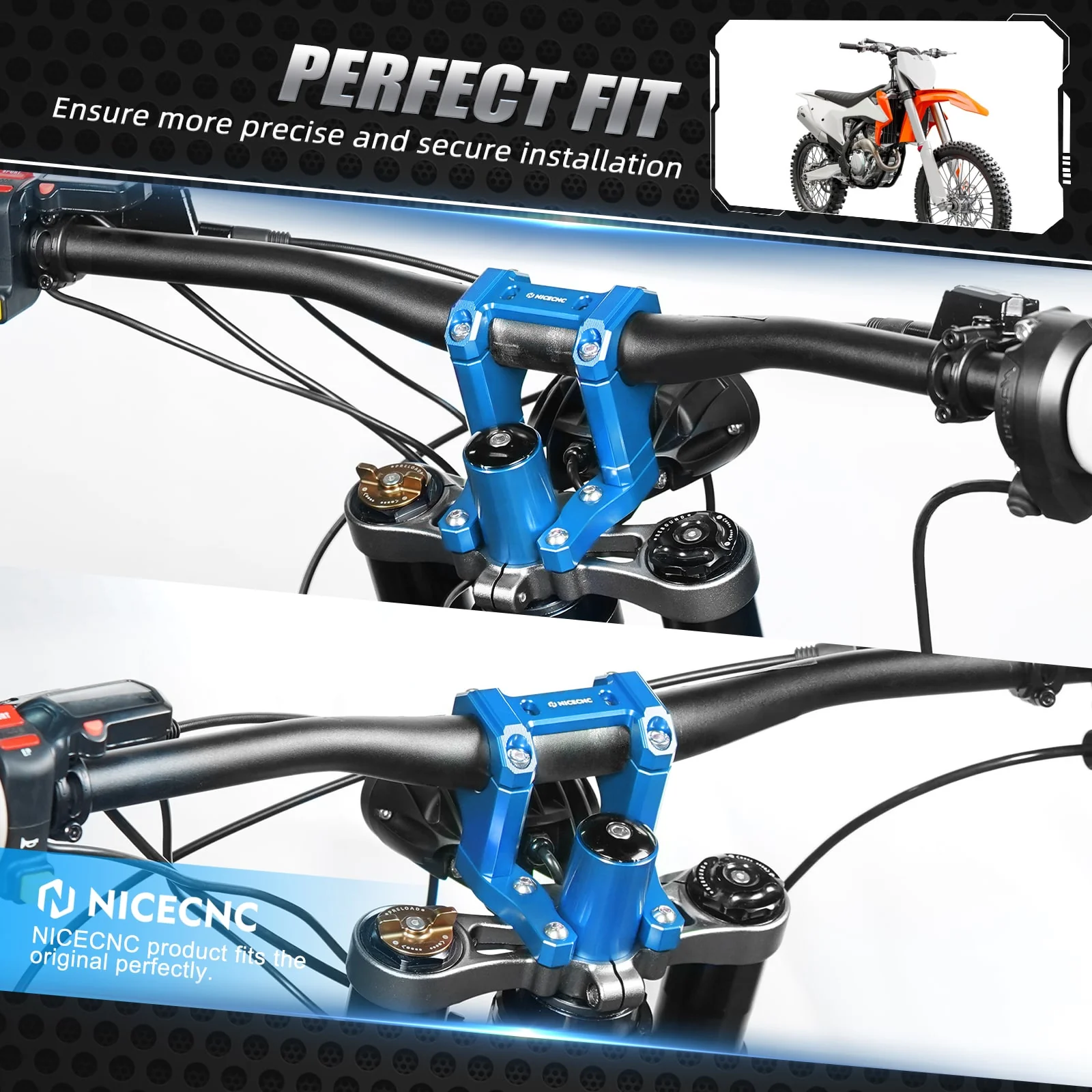 Front Handlebar Bar Riser Mount Bracket For Surron Light Bee X/ S/ L1E Segway X160 X260 - Image 3