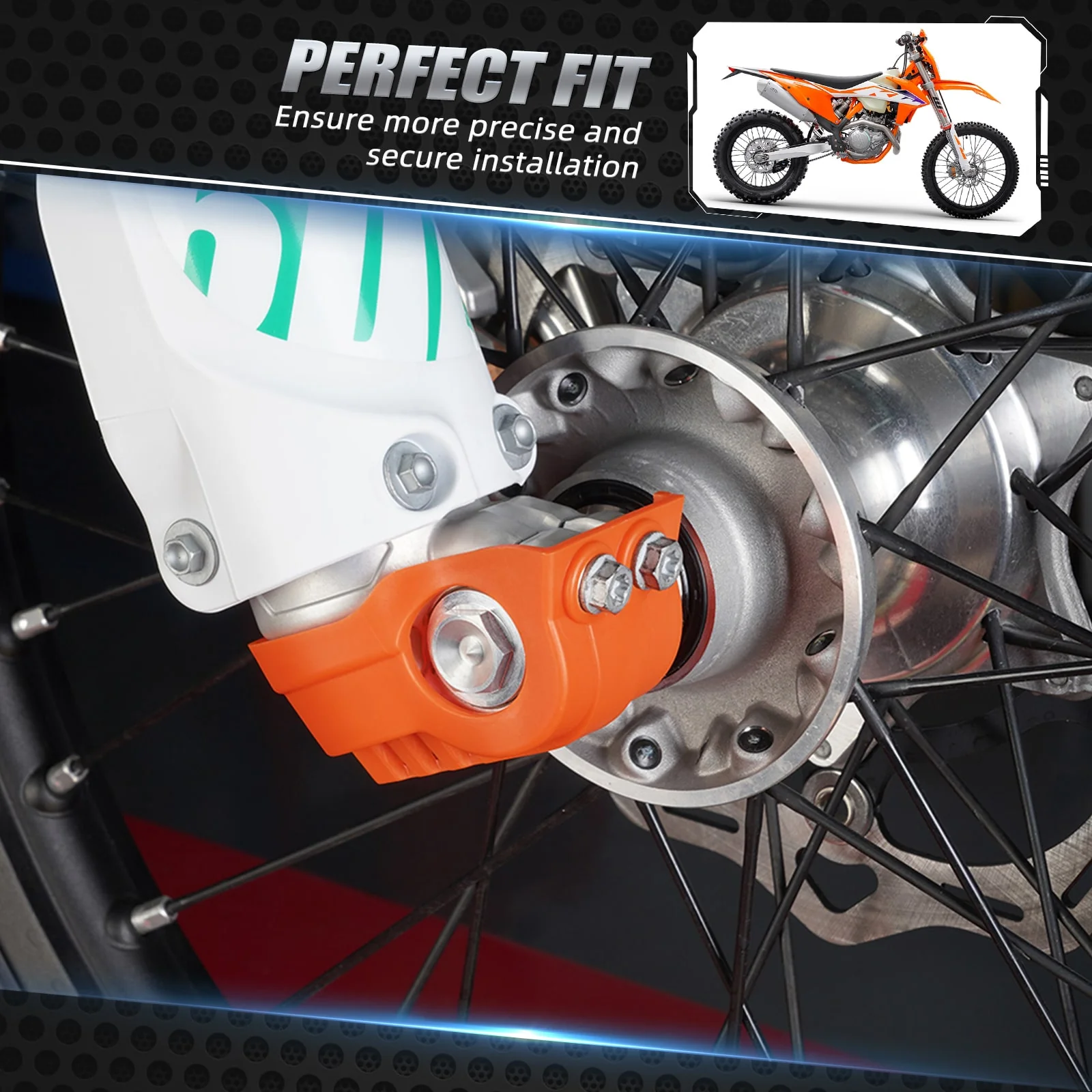Front Leg Shoes Cover Guard for KTM 350 500 EXC-F 2016-2024 - Image 3
