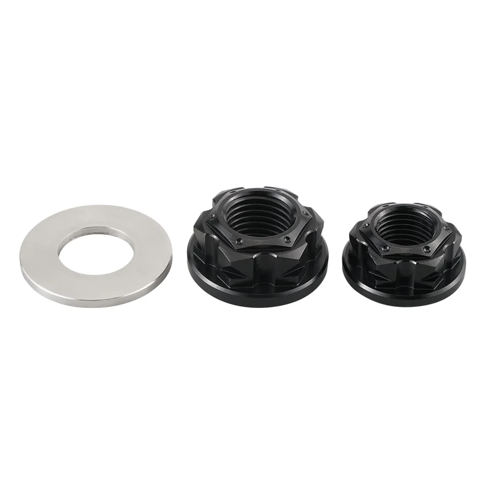 Front Rear Axle Shaft Lock Nuts Bolts Washer for Yamaha YZ85 02-08 - Image 4