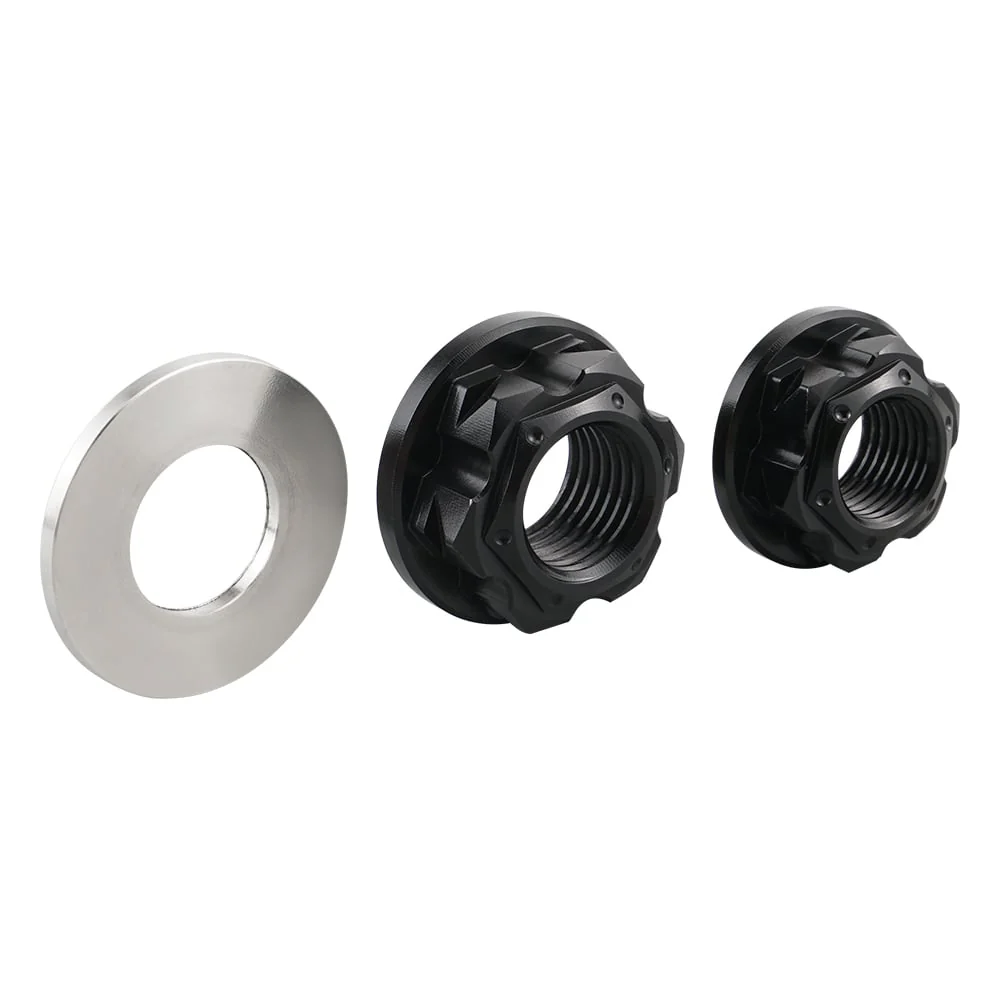 Front Rear Axle Shaft Lock Nuts Bolts Washer for Yamaha YZ85 02-08 - Image 5