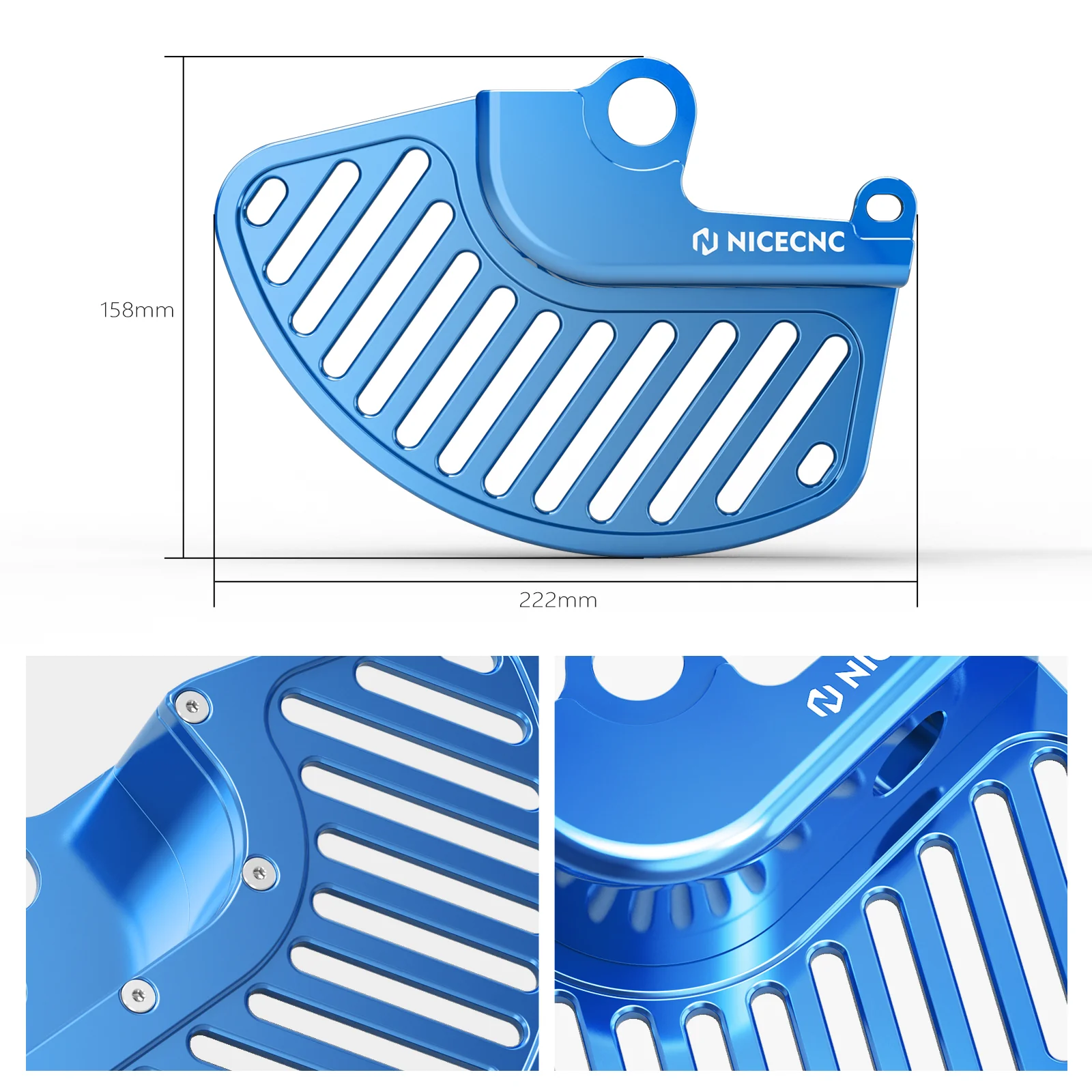 Front Rear Brake Disc Guard Kit For Husqvarna TC 125 FC 250 TE TX 300 FX 350 450 FE 501 - Image 7