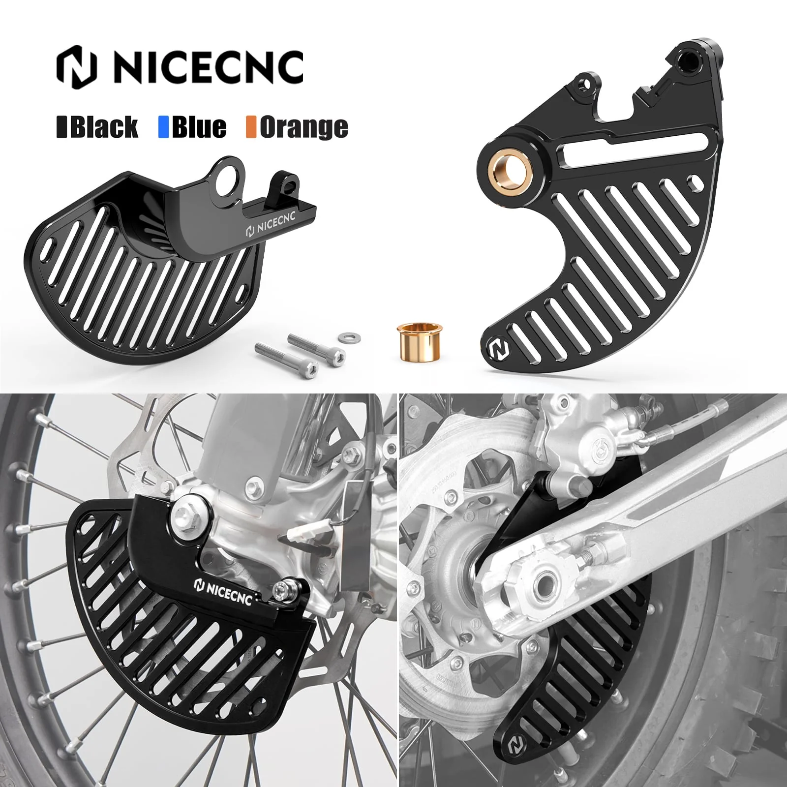 Front Rear Brake Disc Guard Kit For Husqvarna TC 125 FC 250 TE TX 300 FX 350 450 FE 501 - Image 24