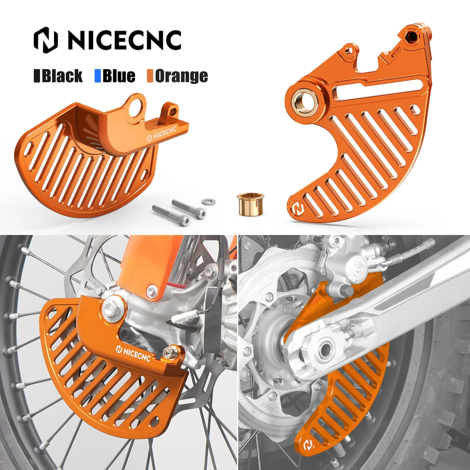 Front Rear Brake Disc Guard Kit For Husqvarna TC 125 FC 250 TE TX 300 FX 350 450 FE 501 - Image 15