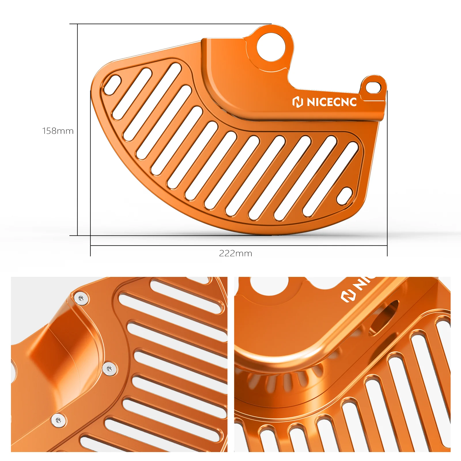 Front Rear Brake Disc Guard Kit For Husqvarna TC 125 FC 250 TE TX 300 FX 350 450 FE 501 - Image 17