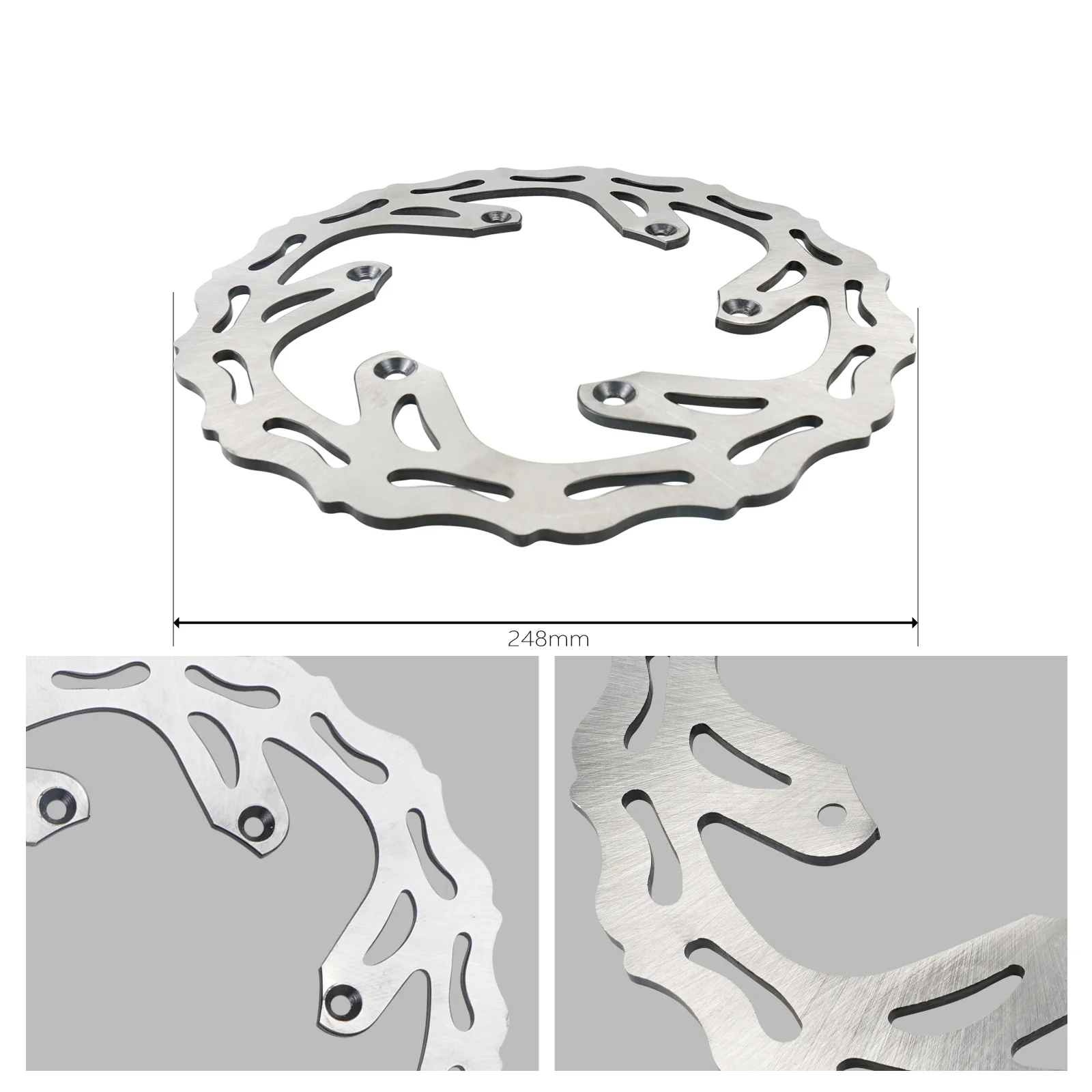 Rear Brake Disc Rotor For Yamaha YZ125 02-16 YZ250 02-15 YZ450F 03-15 WR450F 02-15 - Image 7