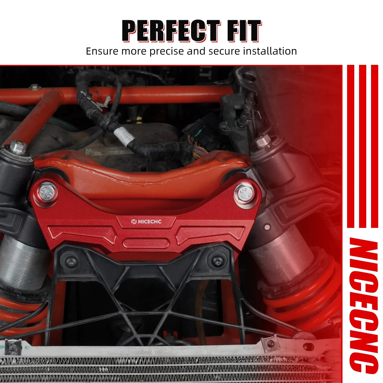 UTV Front Shock Tower Brace Bracket Mount For Can-Am X3 2017-2024 - Image 2