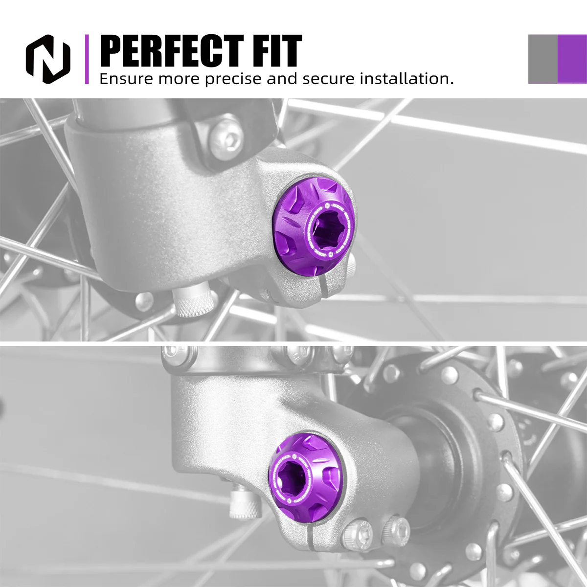 Front Wheel Axle Bolt Nut Kit For Surron Light Bee X/ S/ L1E Segway X160 X260 - Image 2