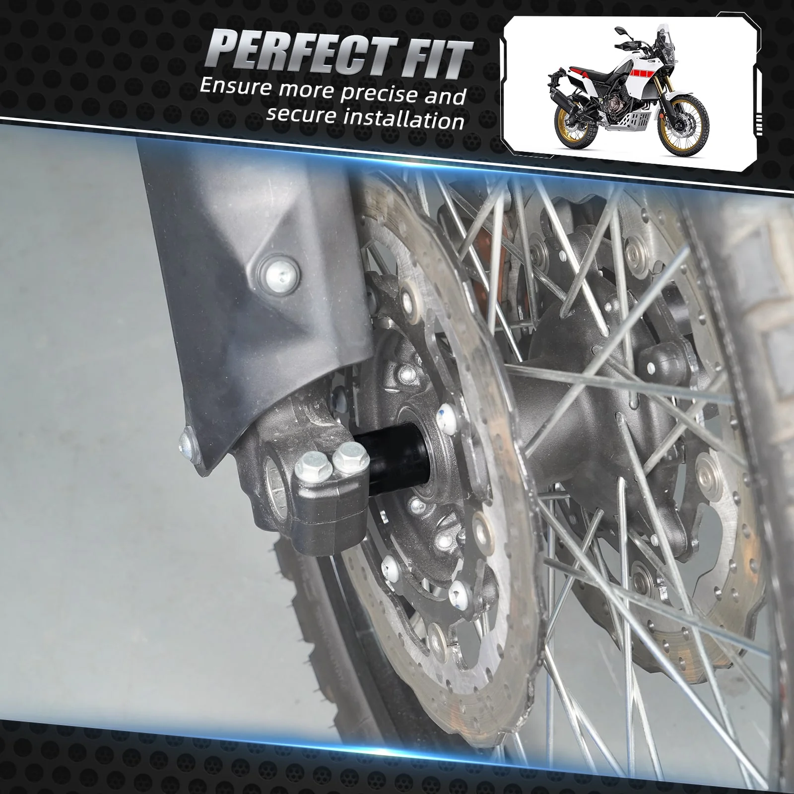 Front Wheel Spacers For Yamaha Tenere 700 /XTZ700 2019-2024 - Image 2