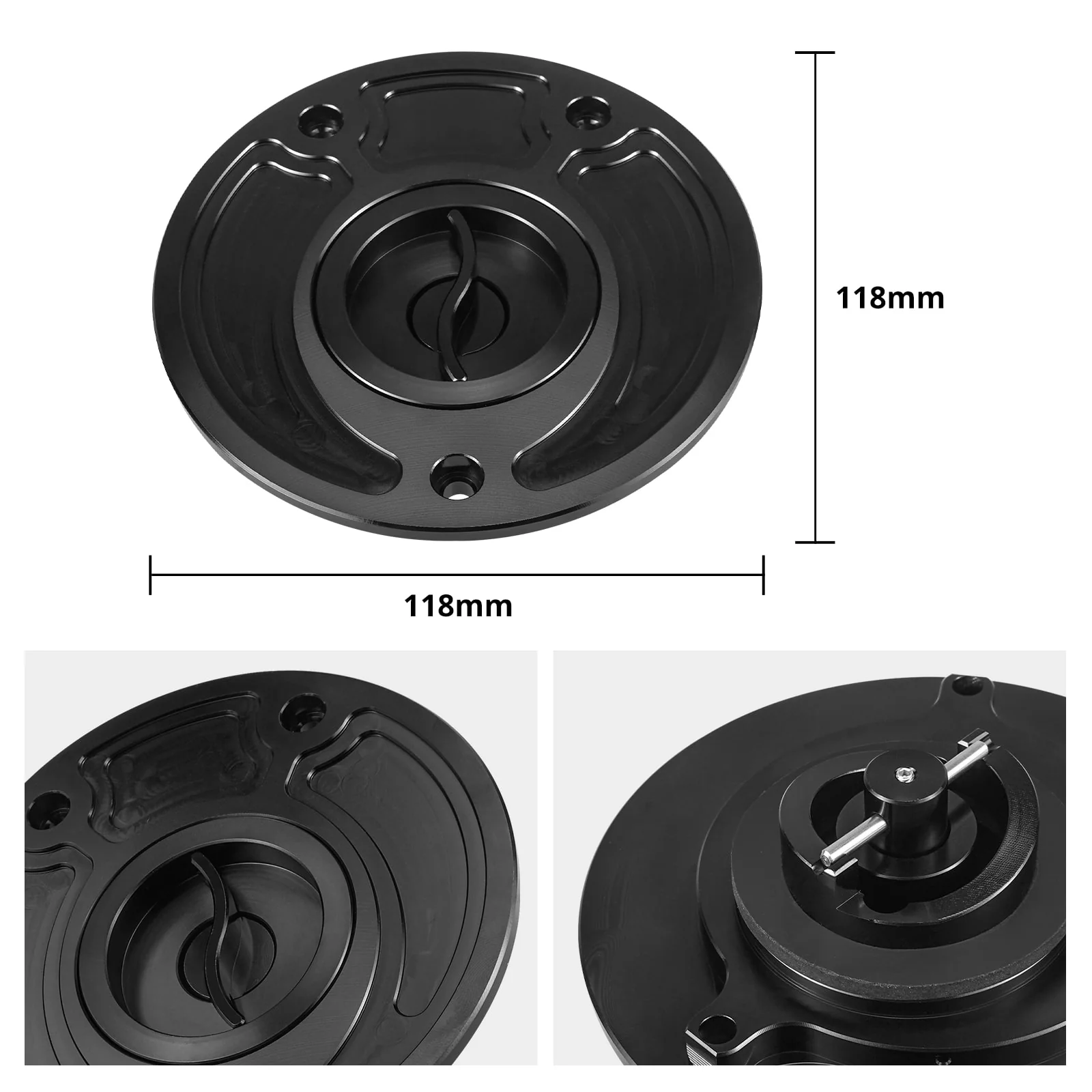 Fuel Gas Tank Cap For Kawasaki ZZR1200 ZRX1200R Z1000 ZX-6RR - Image 2