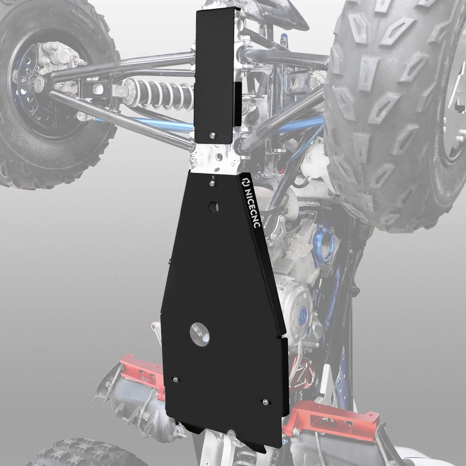 ATV Full Chassis Glide Frame Engine Skid Plate Guard For Yamaha Raptor 700 700R 06-26 - Image 6