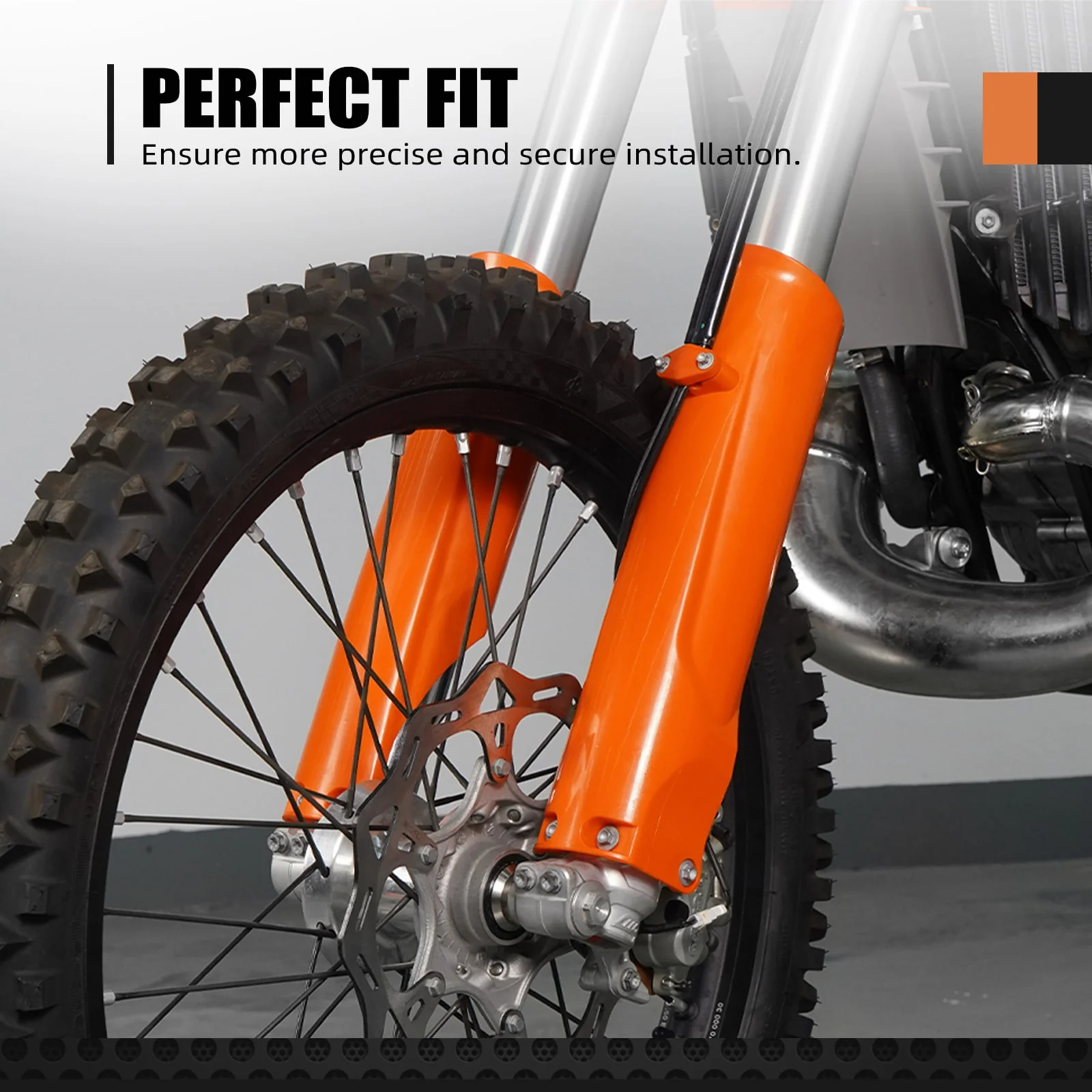 Full Coverage Front Lower Fork Guards For KTM 350 500 EXC-F 2024 - Image 2