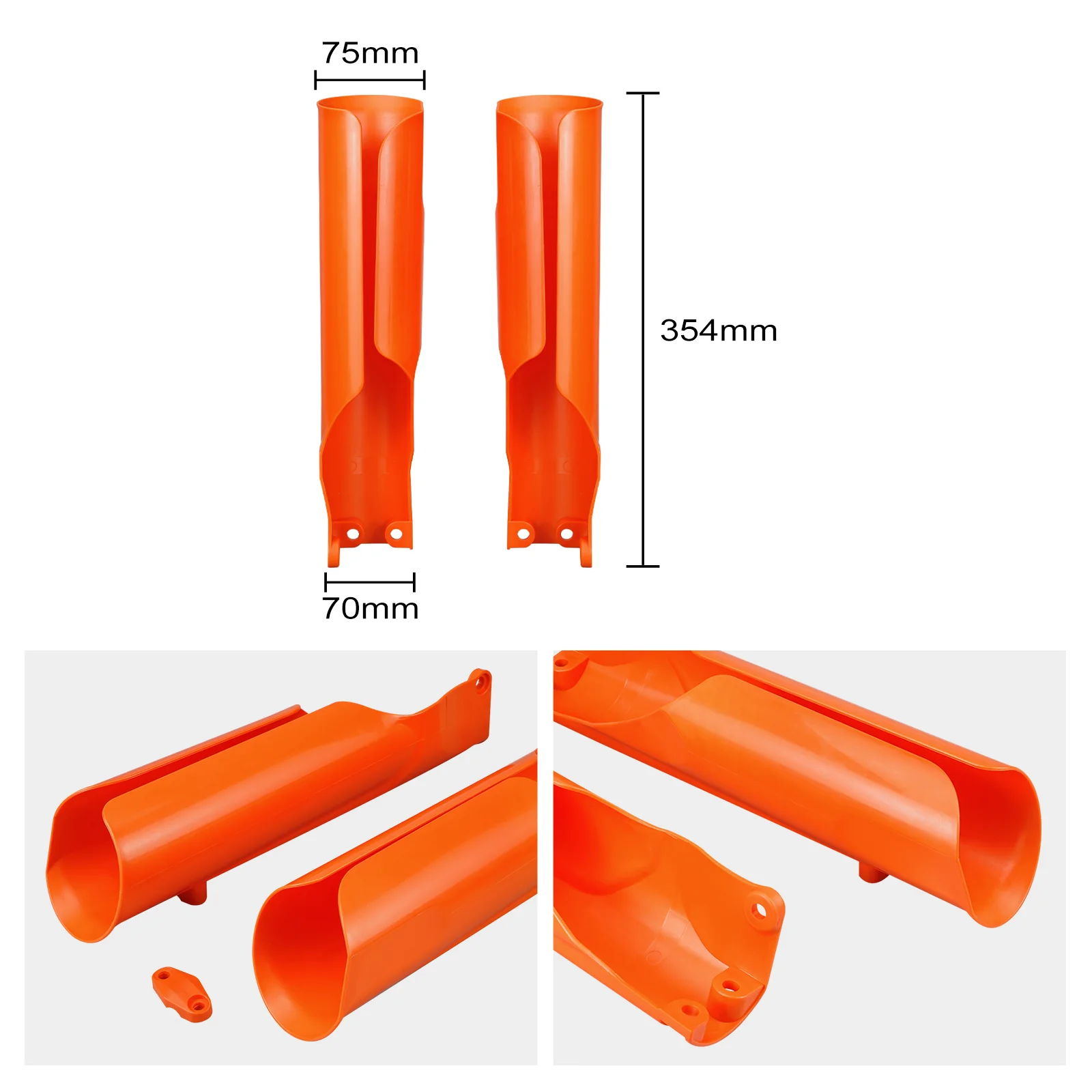 Full Coverage Front Lower Fork Guards For KTM 350 500 EXC-F 2024 - Image 4