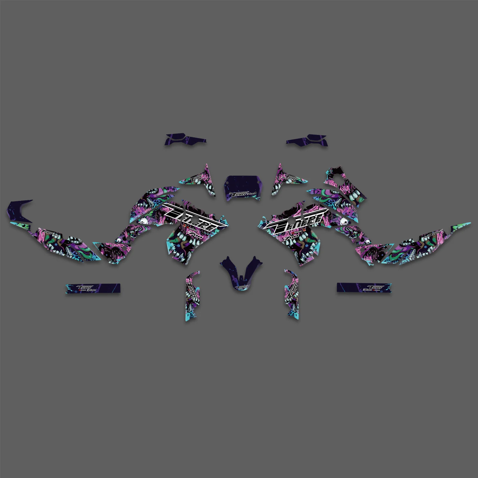 Motorcross Team Decals Stickers Full Graphic Kit For YAMAHA Tenere700 2018-2023 - Image 3