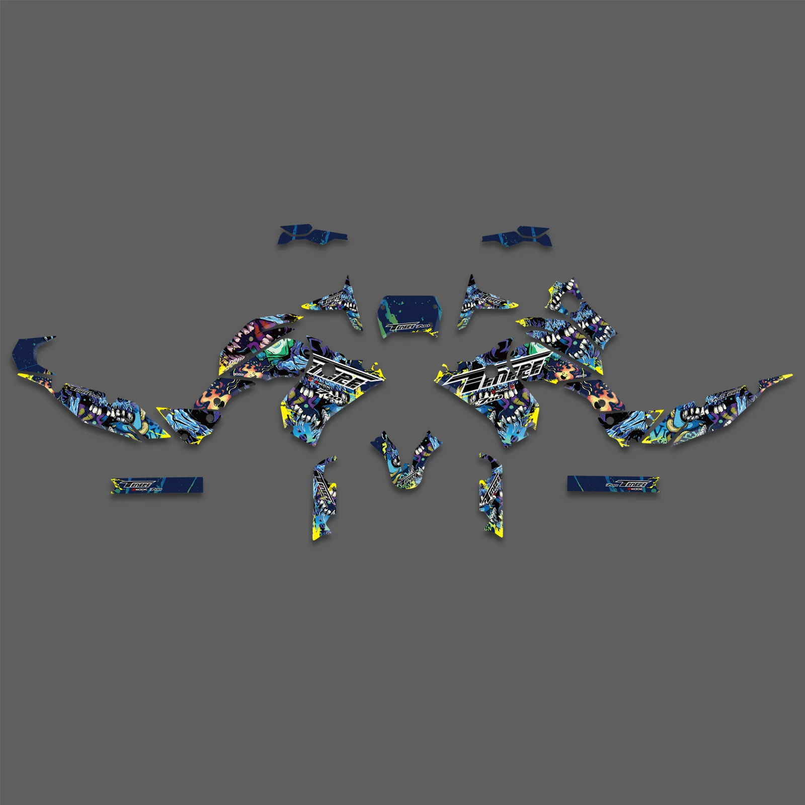 Motorcross Team Decals Stickers Full Graphic Kit For YAMAHA Tenere700 2018-2023 - Image 4