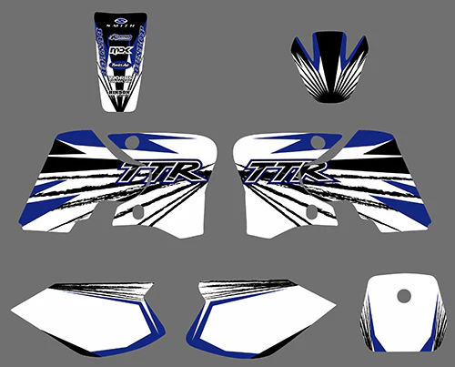 Full Graphics Background Decal Sticker Kit For Yamaha TTR90 2000-2007 - Image 4