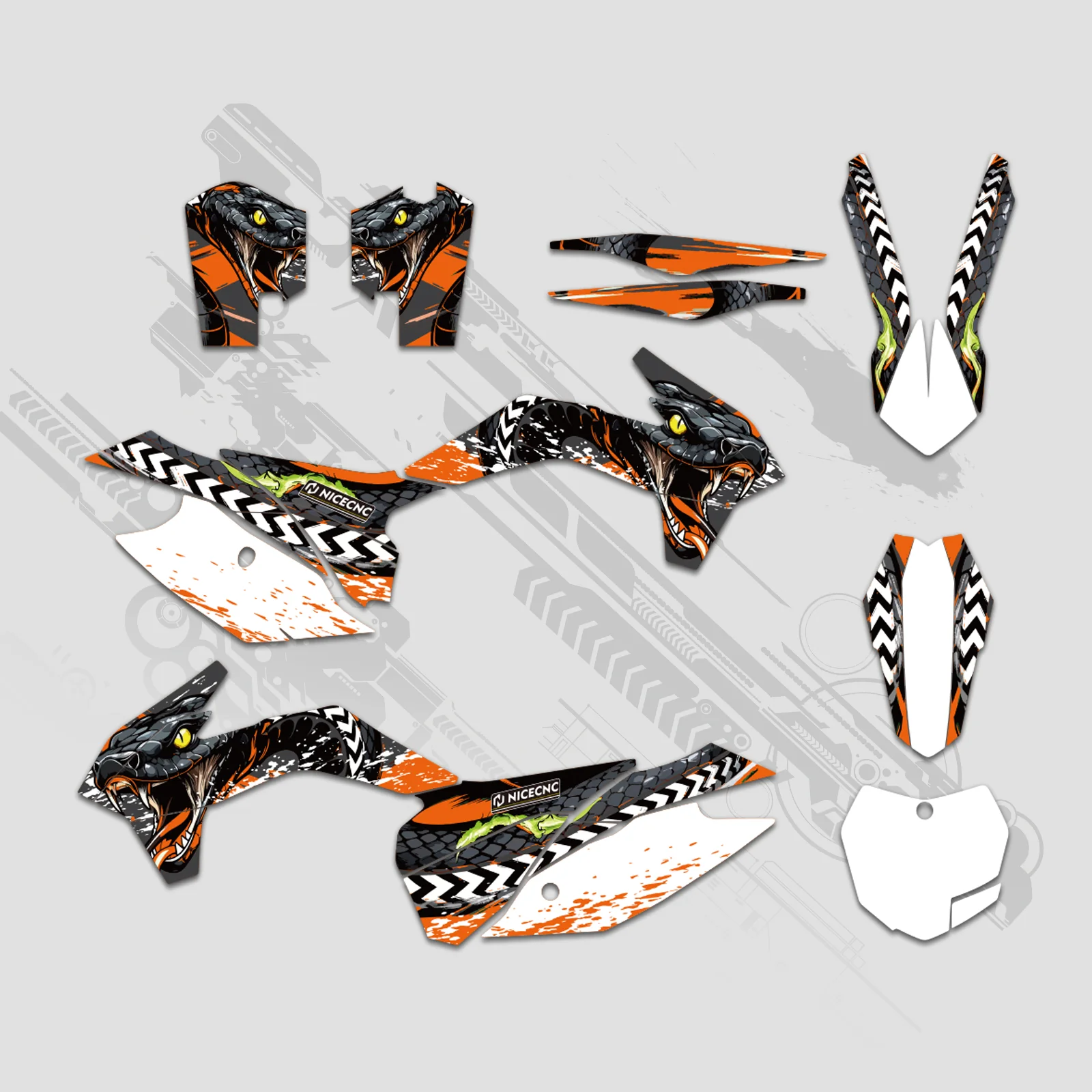 Full Graphics Decals Stickers For KTM SX XC 125-450F 2013-2015 EXC XC-W XCF-W 2014 - Image 2