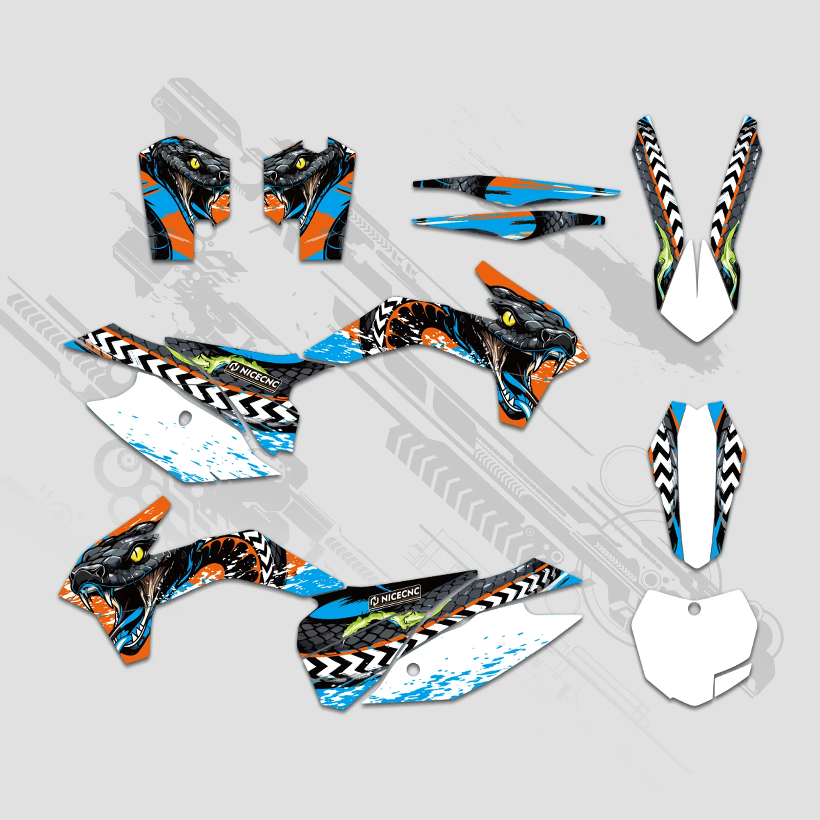 Full Graphics Decals Stickers For KTM SX XC 125-450F 2013-2015 EXC XC-W XCF-W 2014 - Image 4