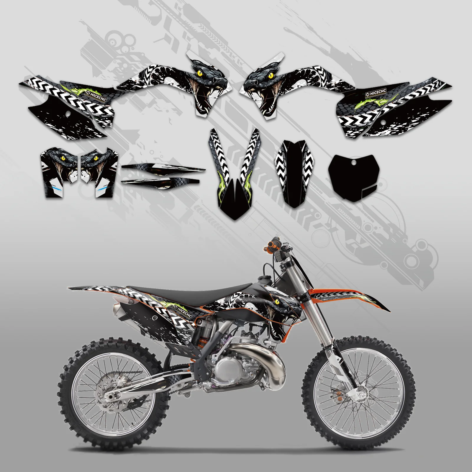 Full Graphics Decals Stickers For KTM SX XC 125-450F 2013-2015 EXC XC-W XCF-W 2014 - Image 5