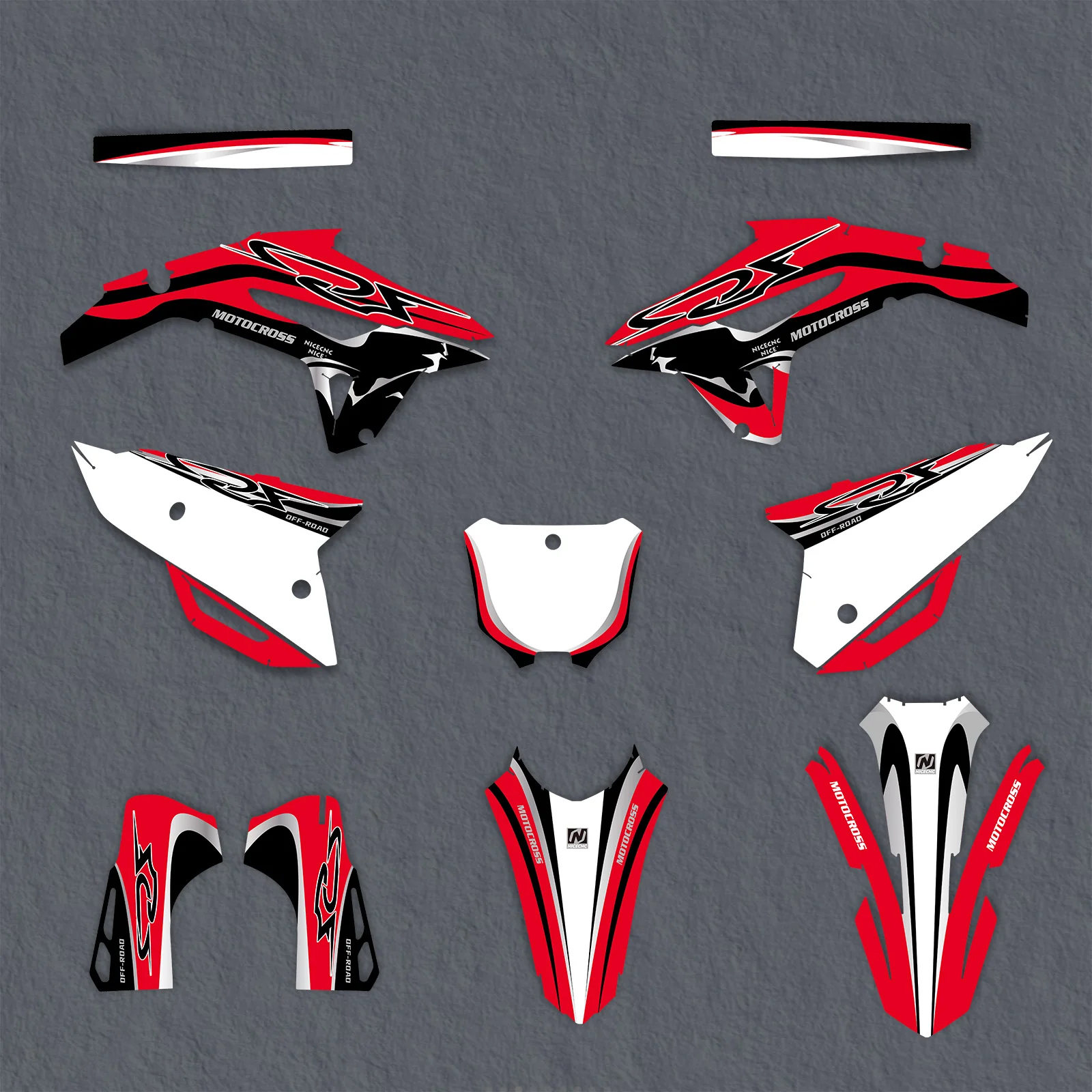 Full Graphics Decals Stickers Kit For Honda CRF250 2022-2024 - Image 2