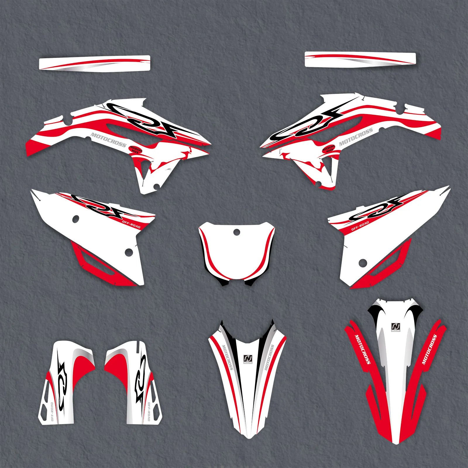 Full Graphics Decals Stickers Kit For Honda CRF250 2022-2024 - Image 3