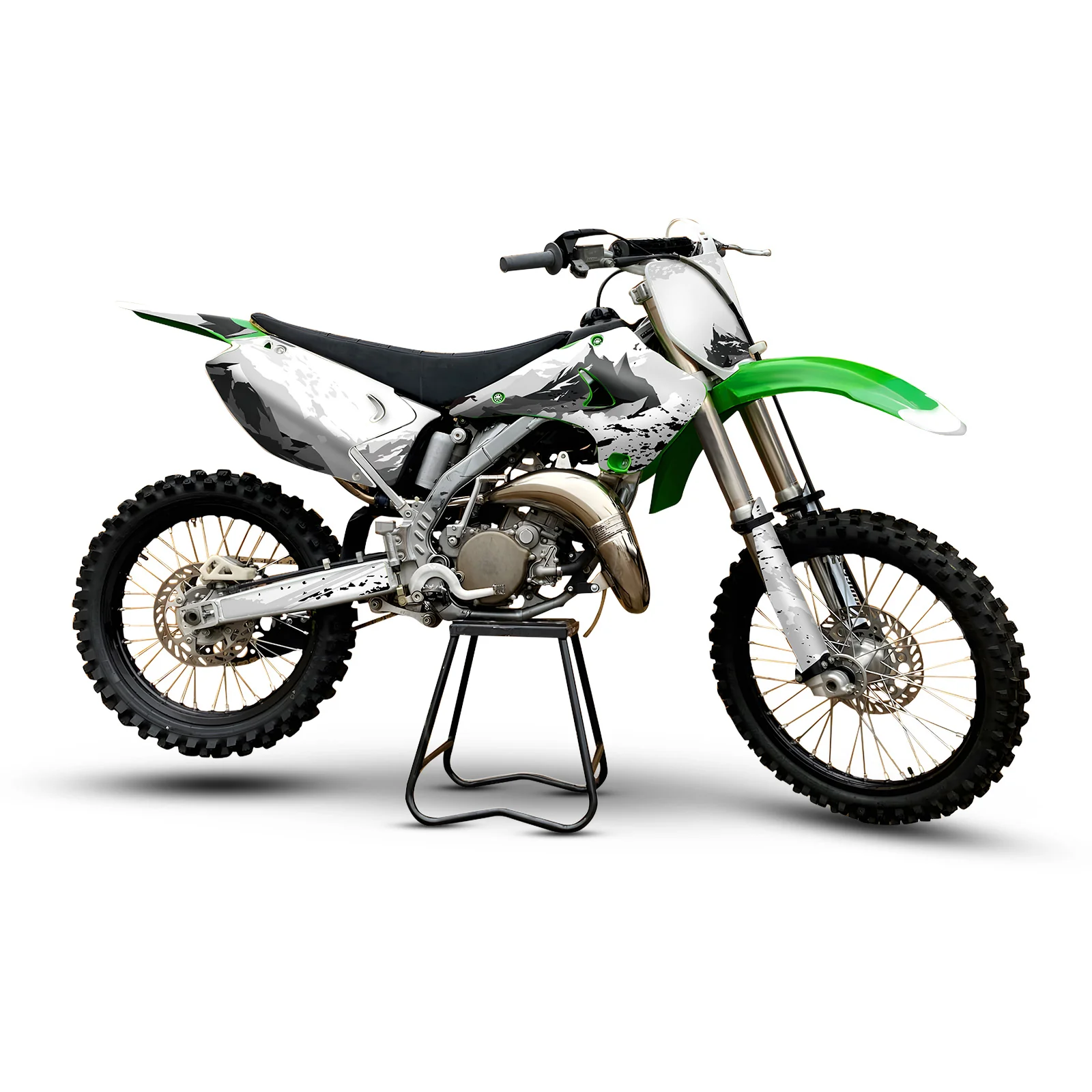 Full Graphics Decals Stickers Kit For KAWASAKI KX125 KX250 2003-2012 - Image 7