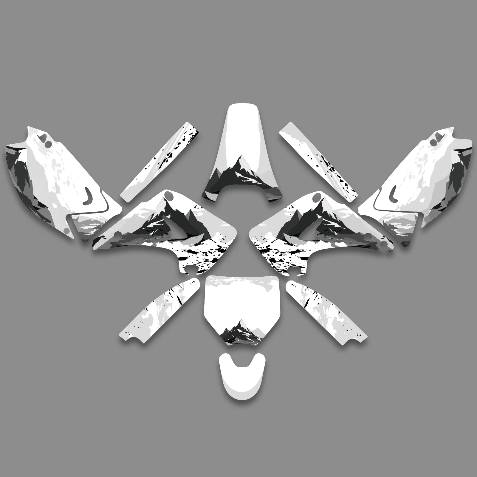 Full Graphics Decals Stickers Kit For KAWASAKI KX125 KX250 2003-2012 - Image 8