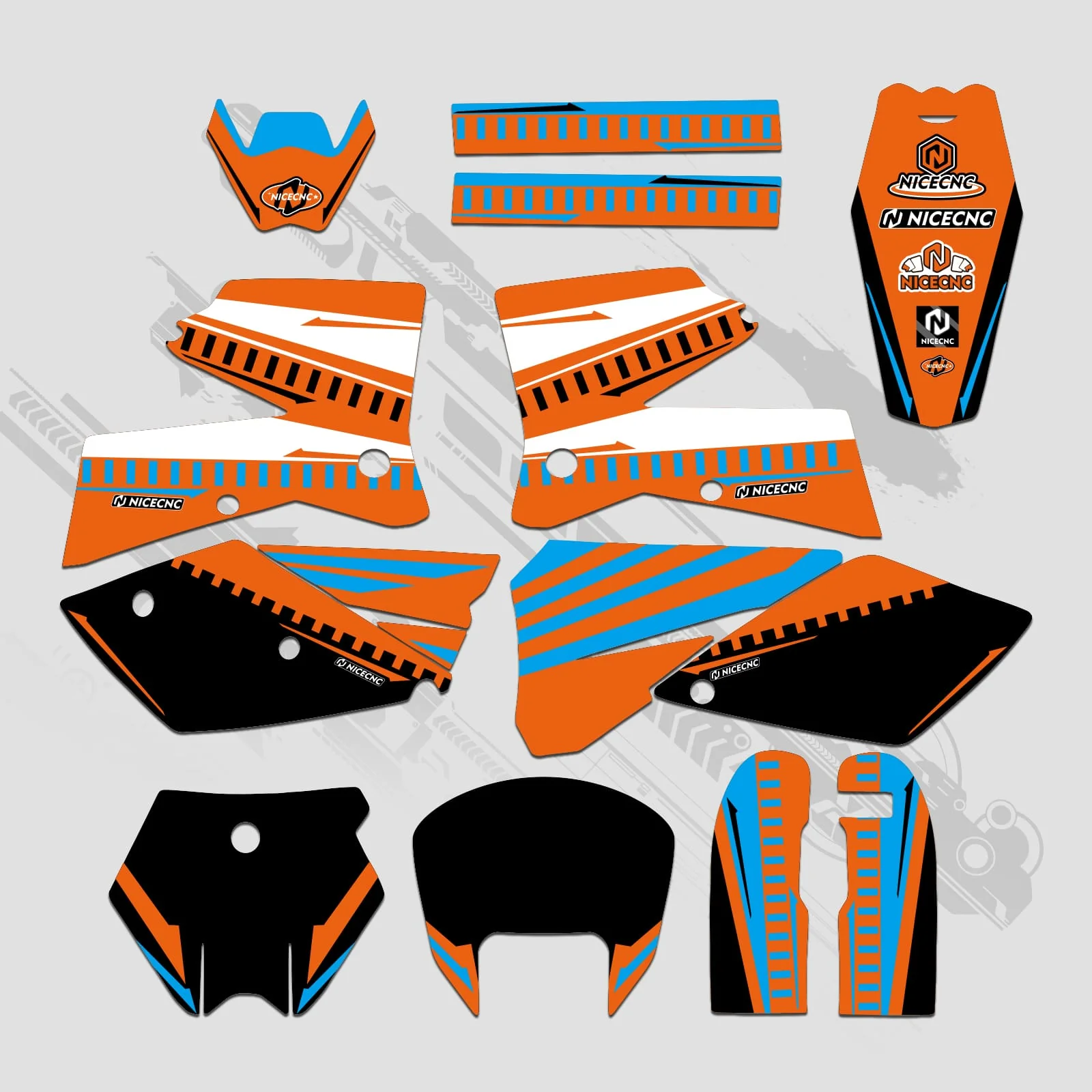 Full Graphics Decals Stickers Kit For KTM SX 2005-2006 - Image 3