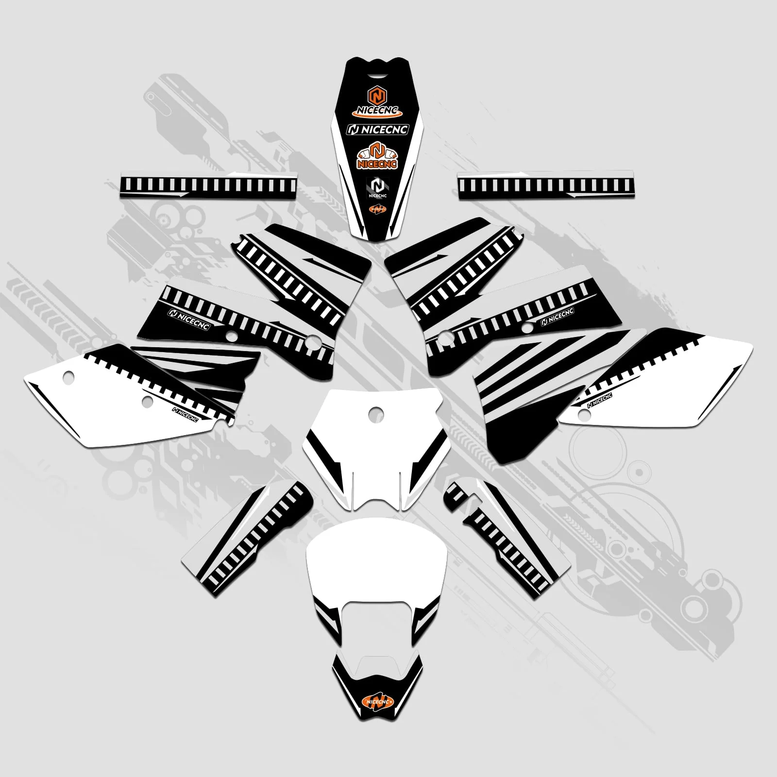 Full Graphics Decals Stickers Kit For KTM SX 2005-2006 - Image 5