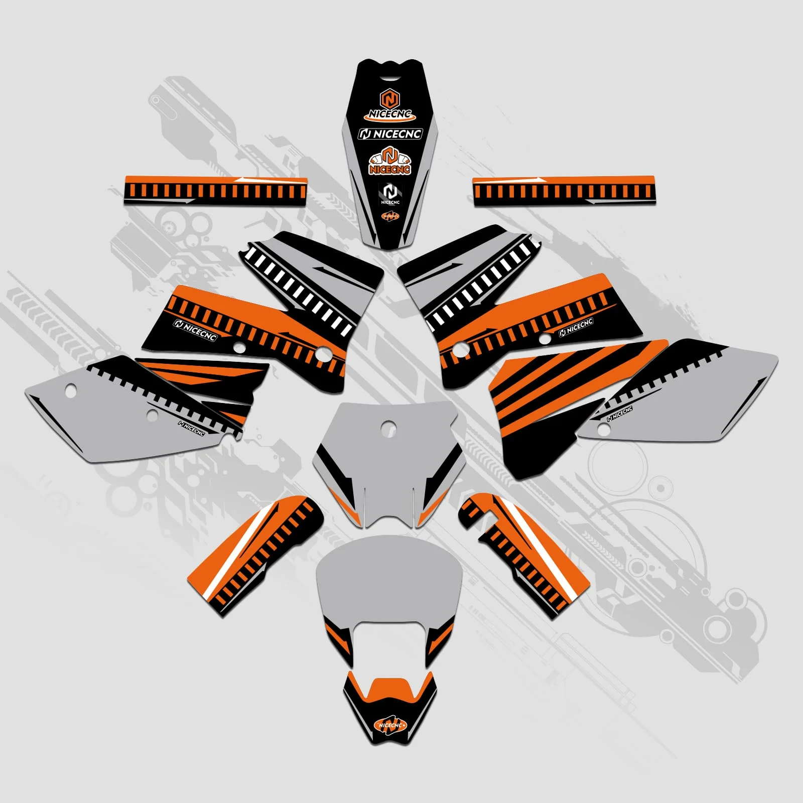 Full Graphics Decals Stickers Kit For KTM SX 2005-2006 - Image 8