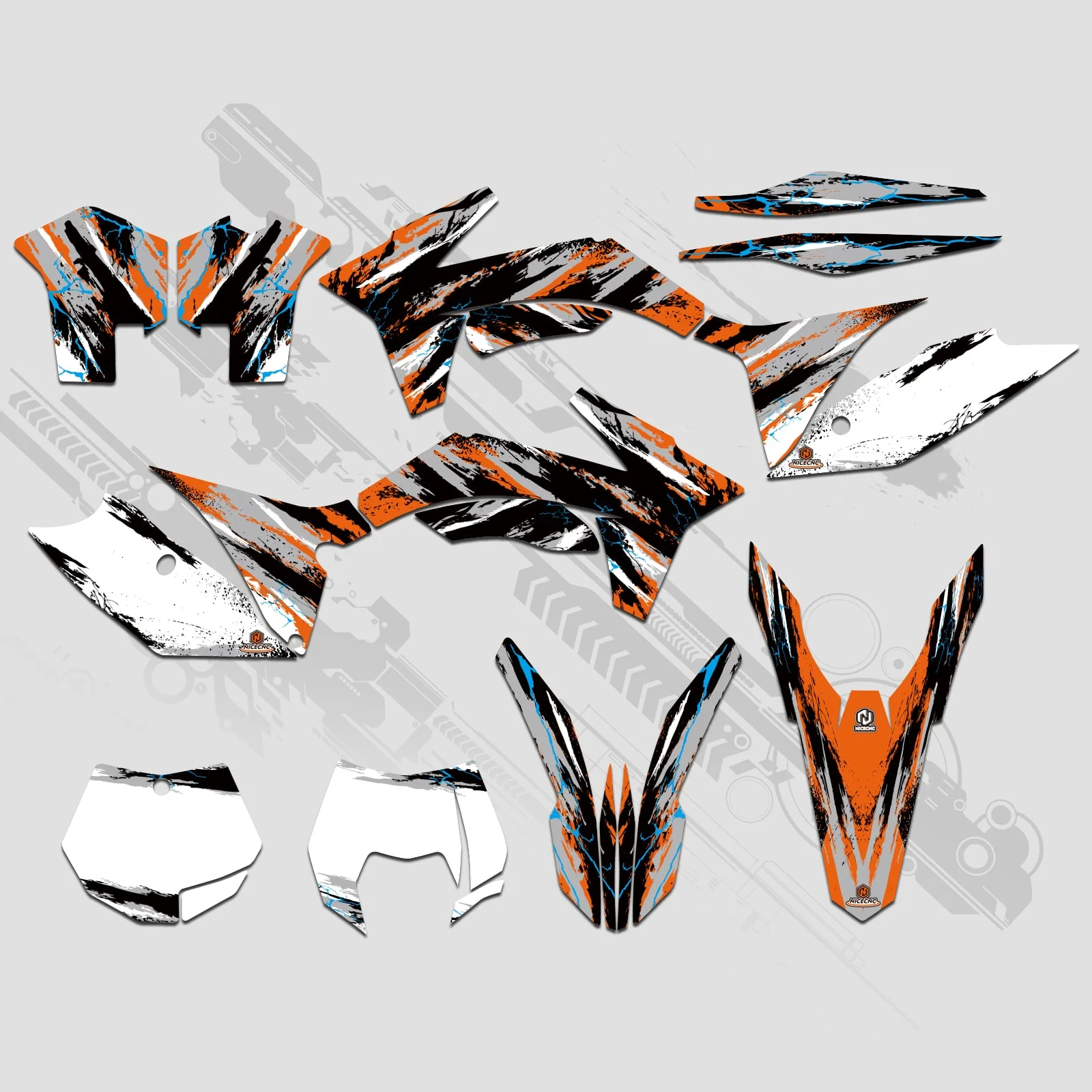 Full Graphics Decals Stickers Kit For KTM SX 2011-2012 XCW 2013 - Image 3
