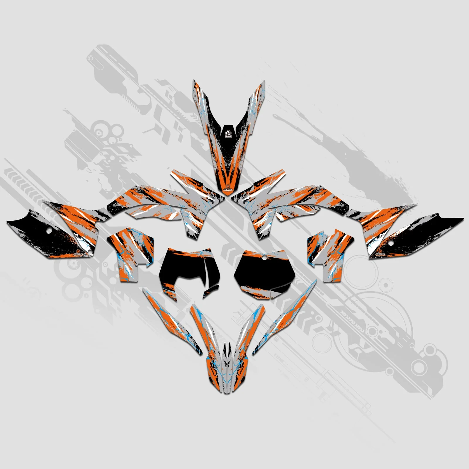 Full Graphics Decals Stickers Kit For KTM SX 2011-2012 XCW 2013 - Image 8