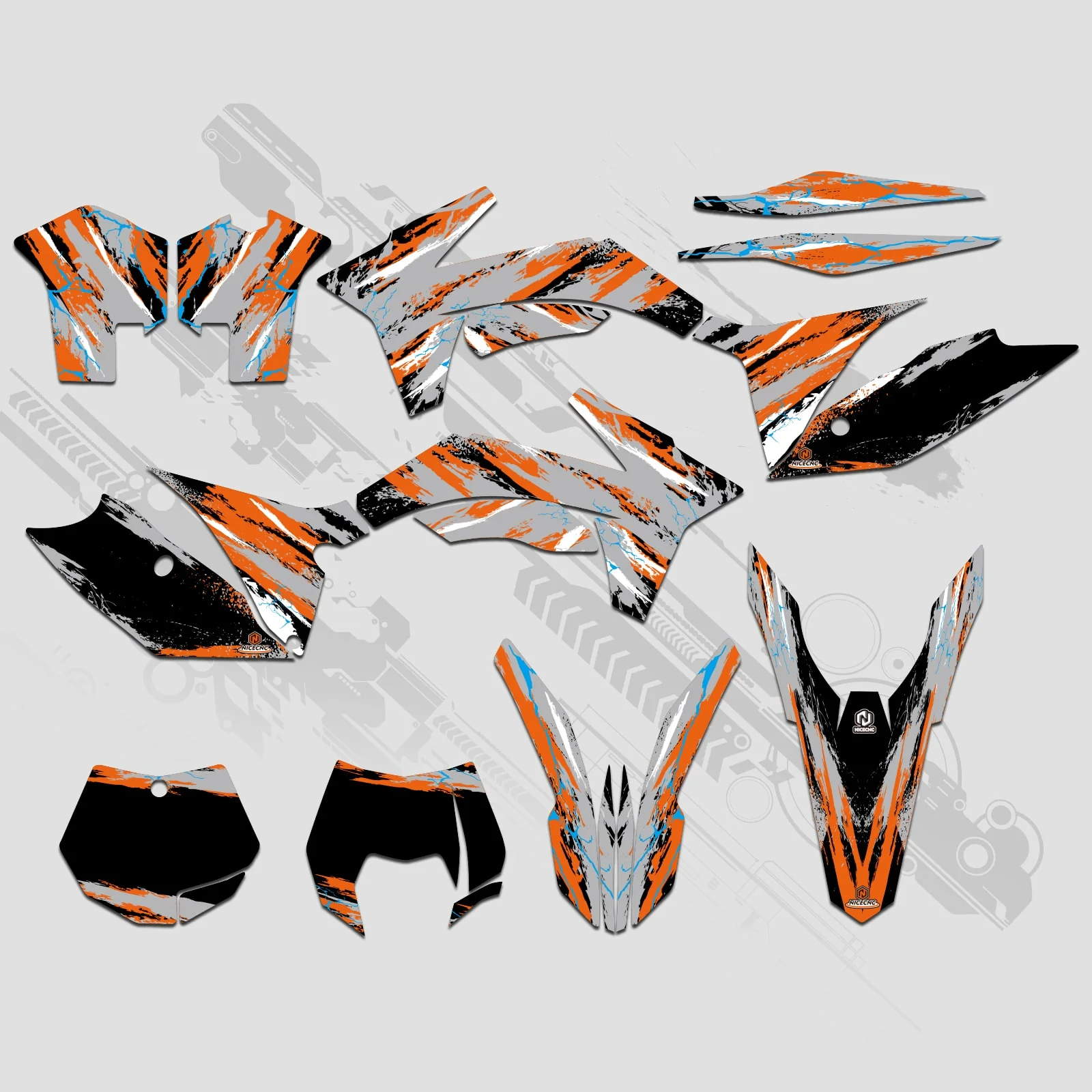 Full Graphics Decals Stickers Kit For KTM SX 2011-2012 XCW 2013 - Image 9